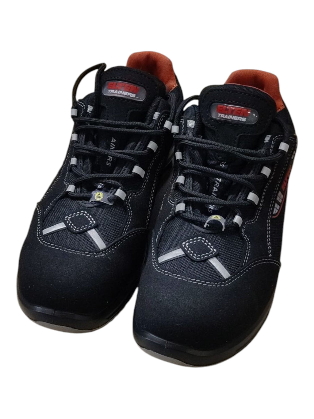 ELTEN SENEX XXT ESD S3 Sicherheitsschuhe Unisex Arbeitsschuhe Gr. 43 Schwarz/Rot