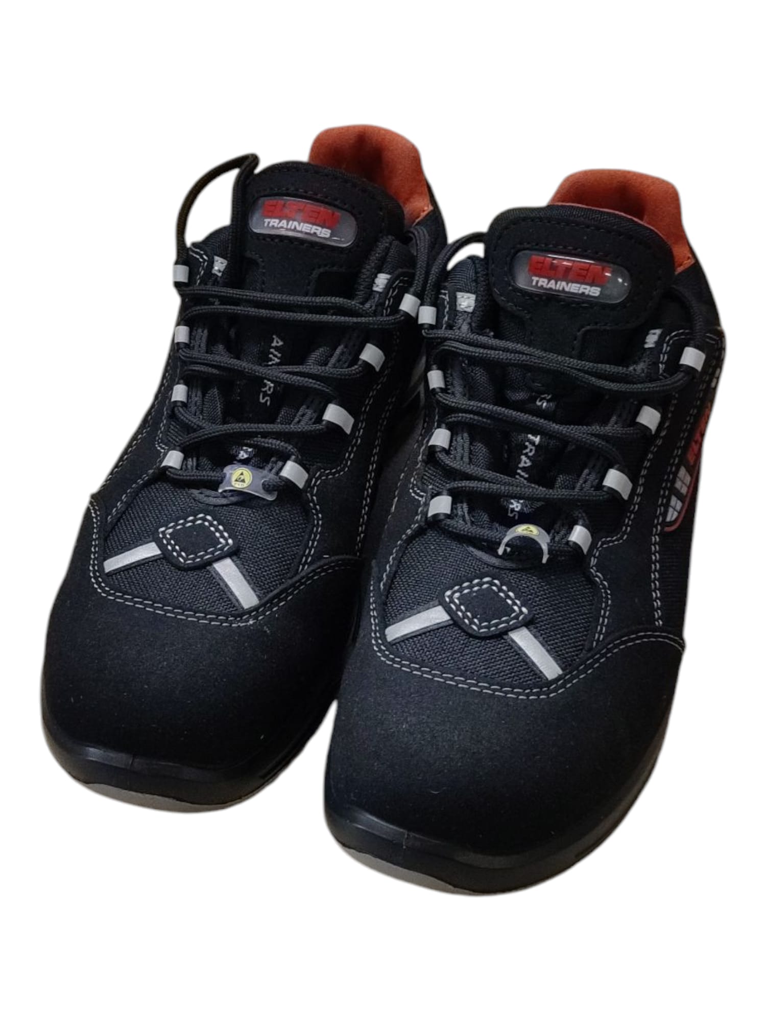 ELTEN SENEX XXT ESD S3 Sicherheitsschuhe Unisex Arbeitsschuhe Gr. 43 Schwarz/Rot