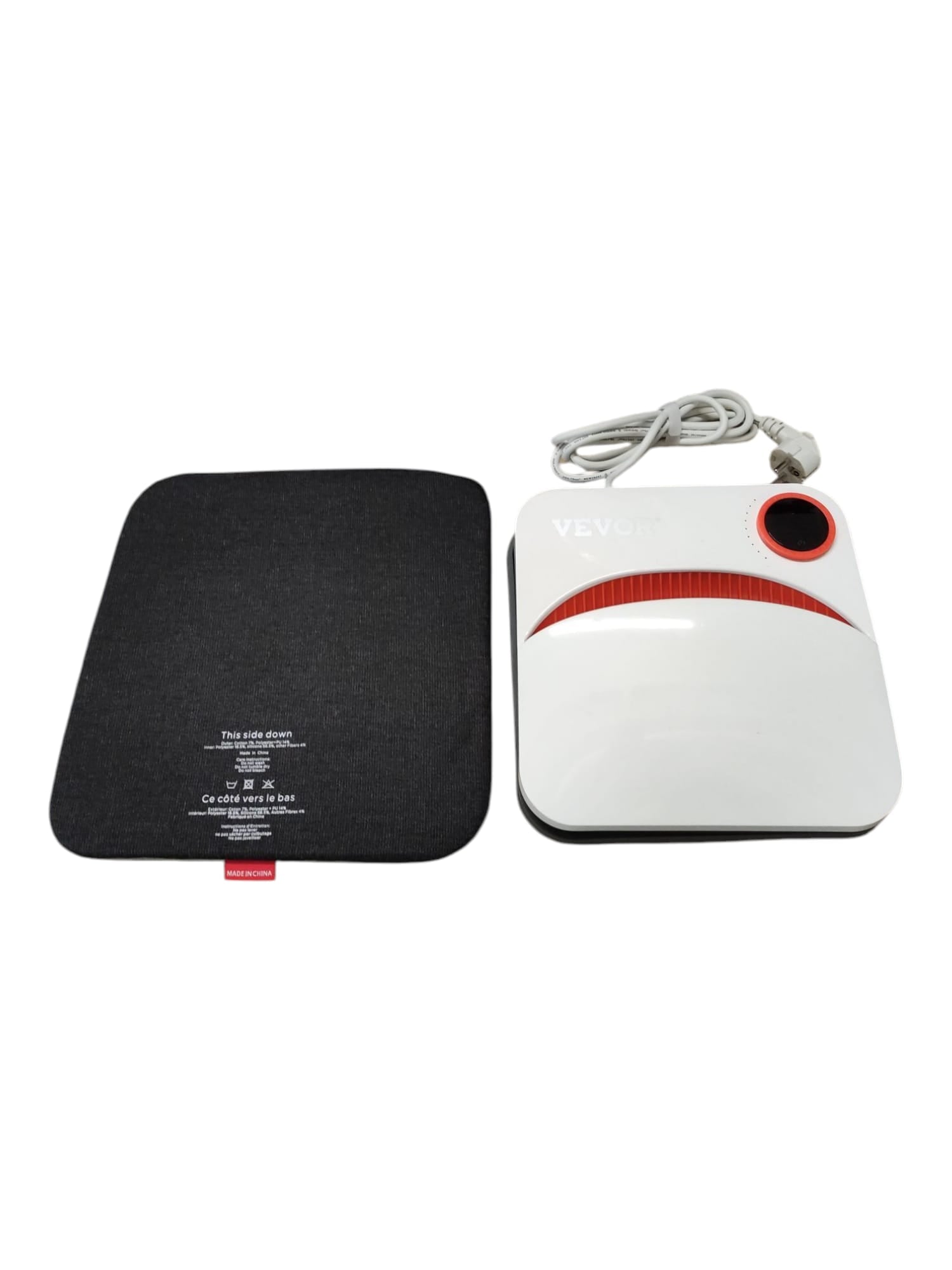 VEVOR 2-in-1 Mini Heat Press Machine, 22.8 x 22.8 cm, 670W