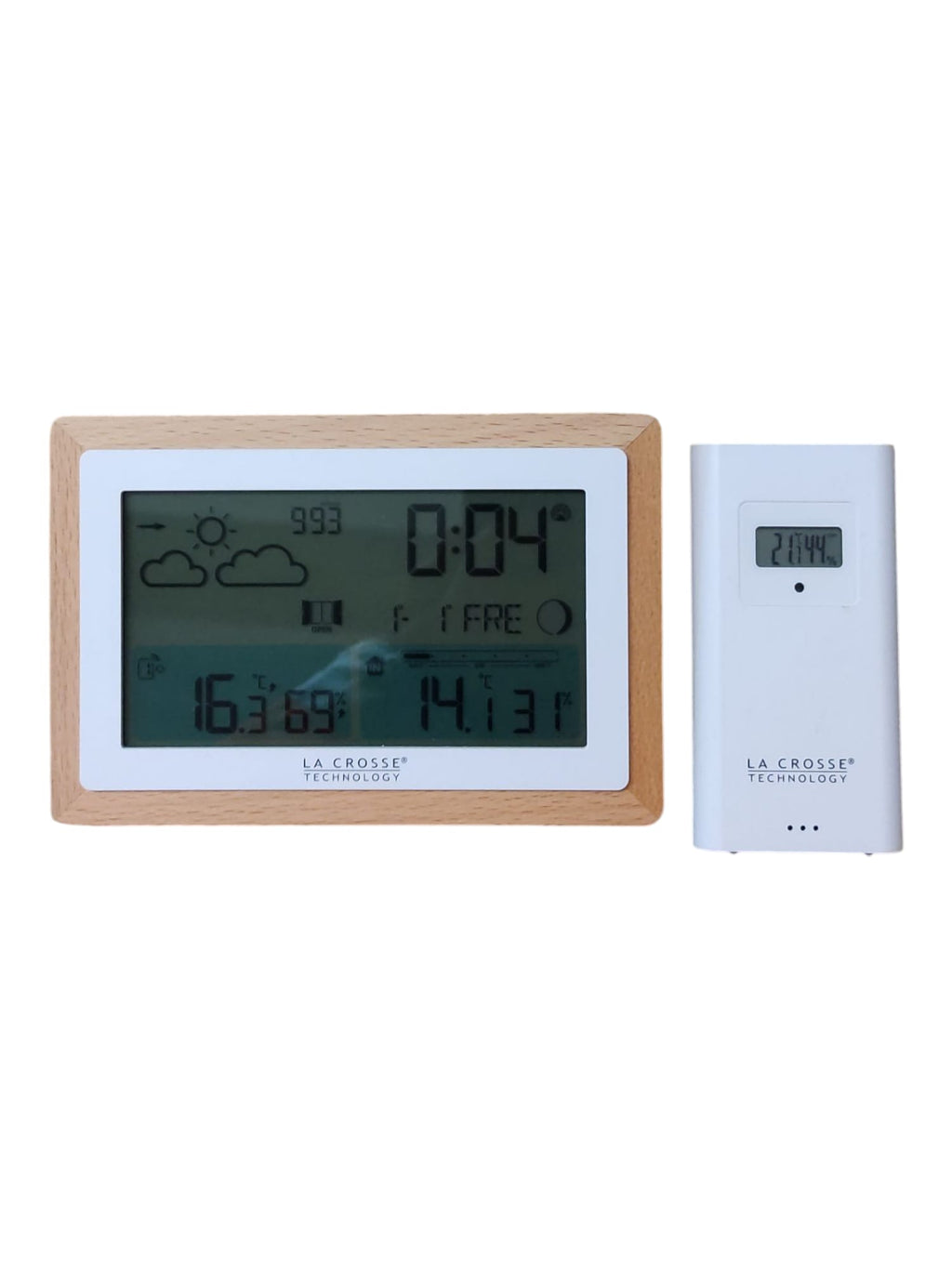 La Crosse Technology Wetterstation mit Holzkontur