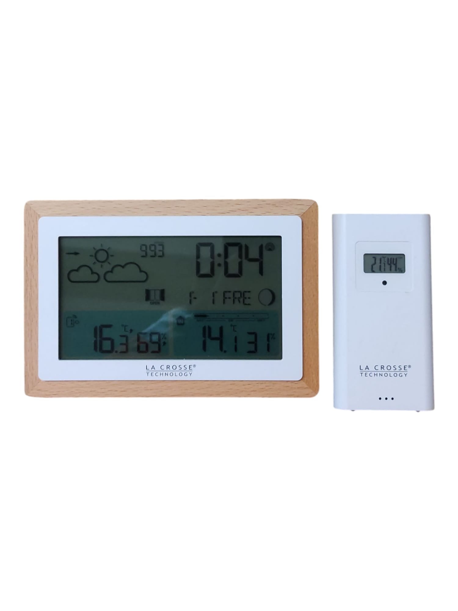 La Crosse Technology Wetterstation mit Holzkontur