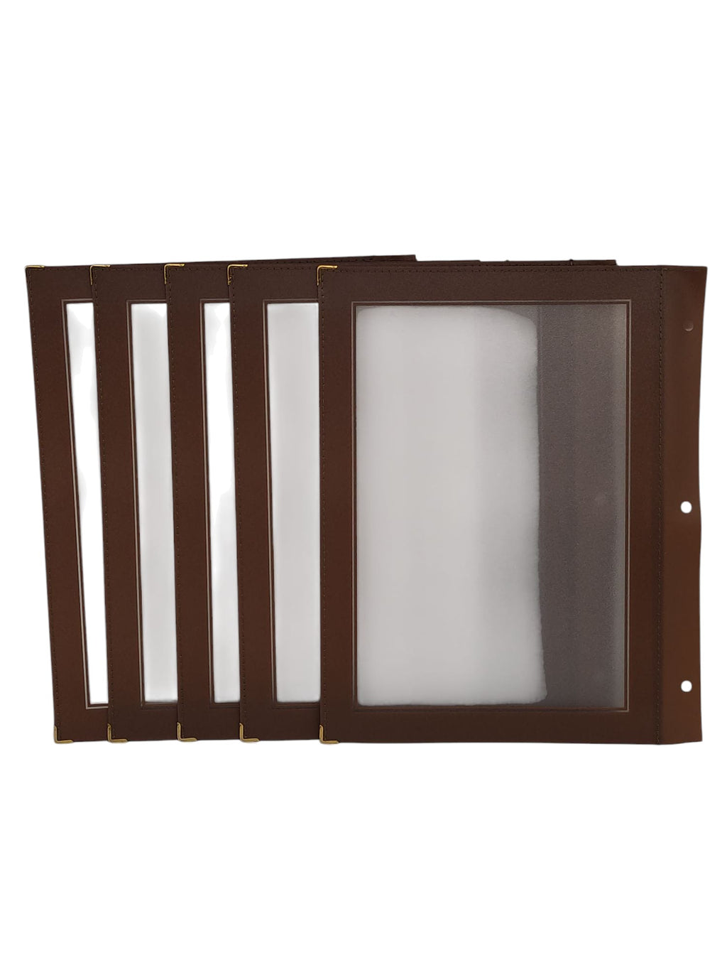 Securit Wood Range Inserts A4 5 pieces brown