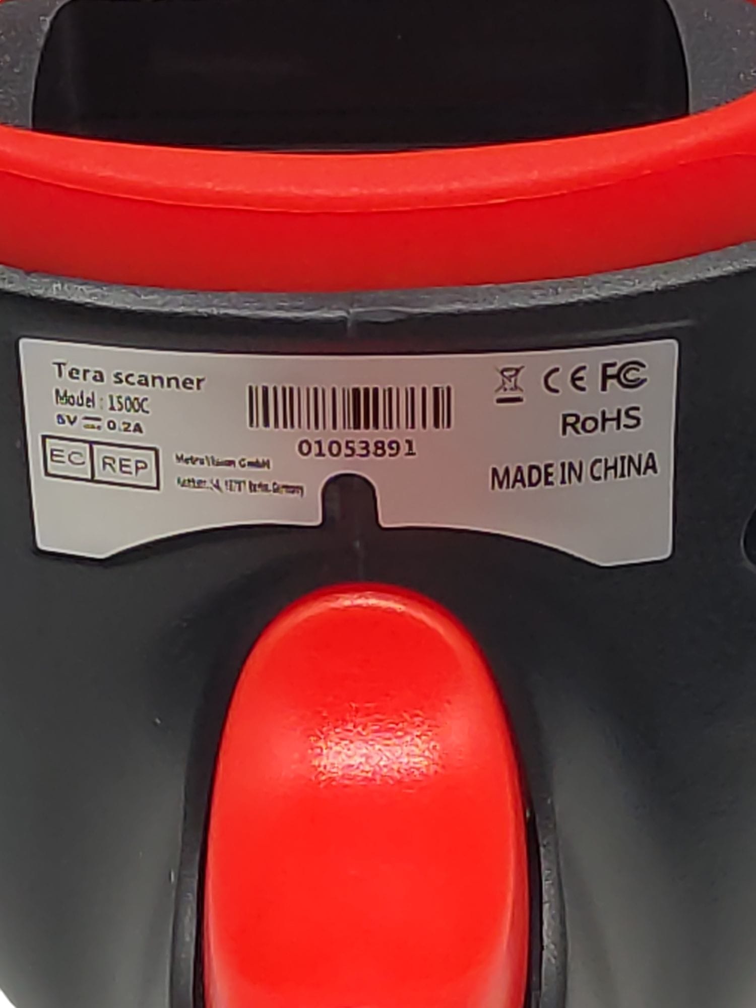 Barcode-Scanner Tera CCD 1500 1D USB mit Kabel