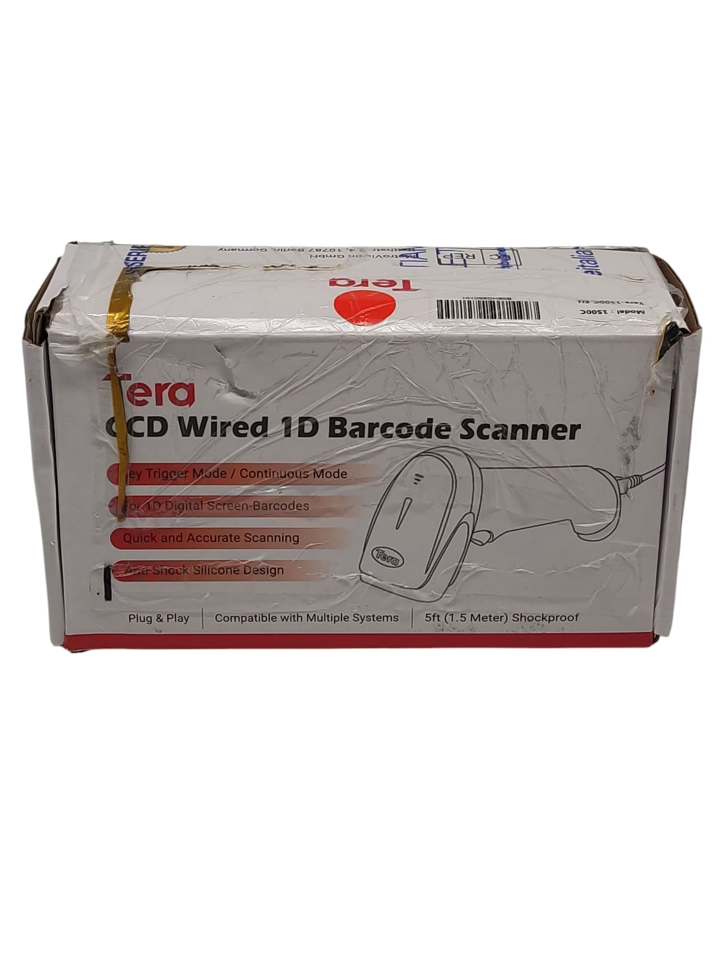 Barcode-Scanner Tera CCD 1500 1D USB mit Kabel