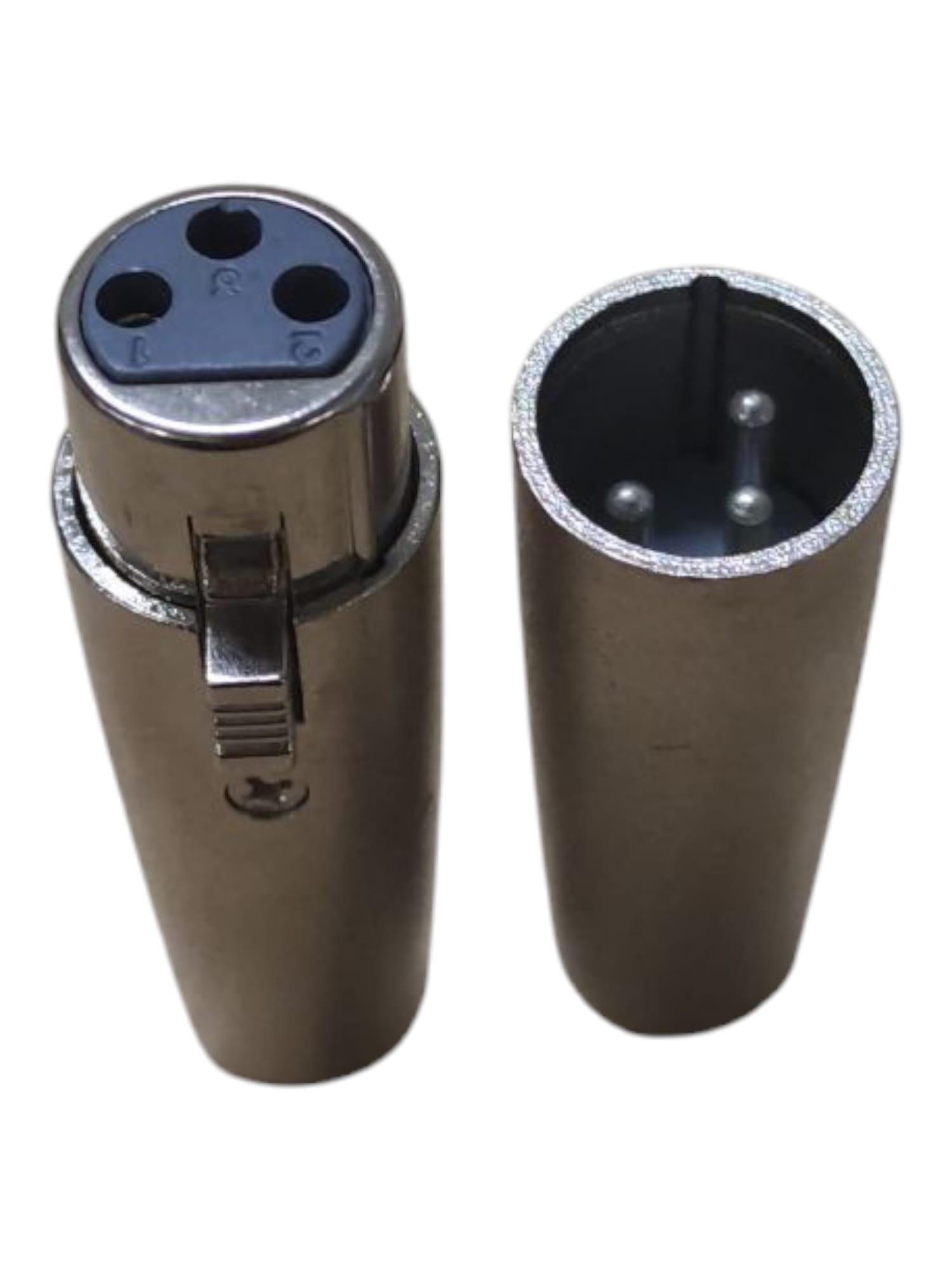 Xiatiaosann Cinch auf XLR 3-Pin Adapter RCA Silber