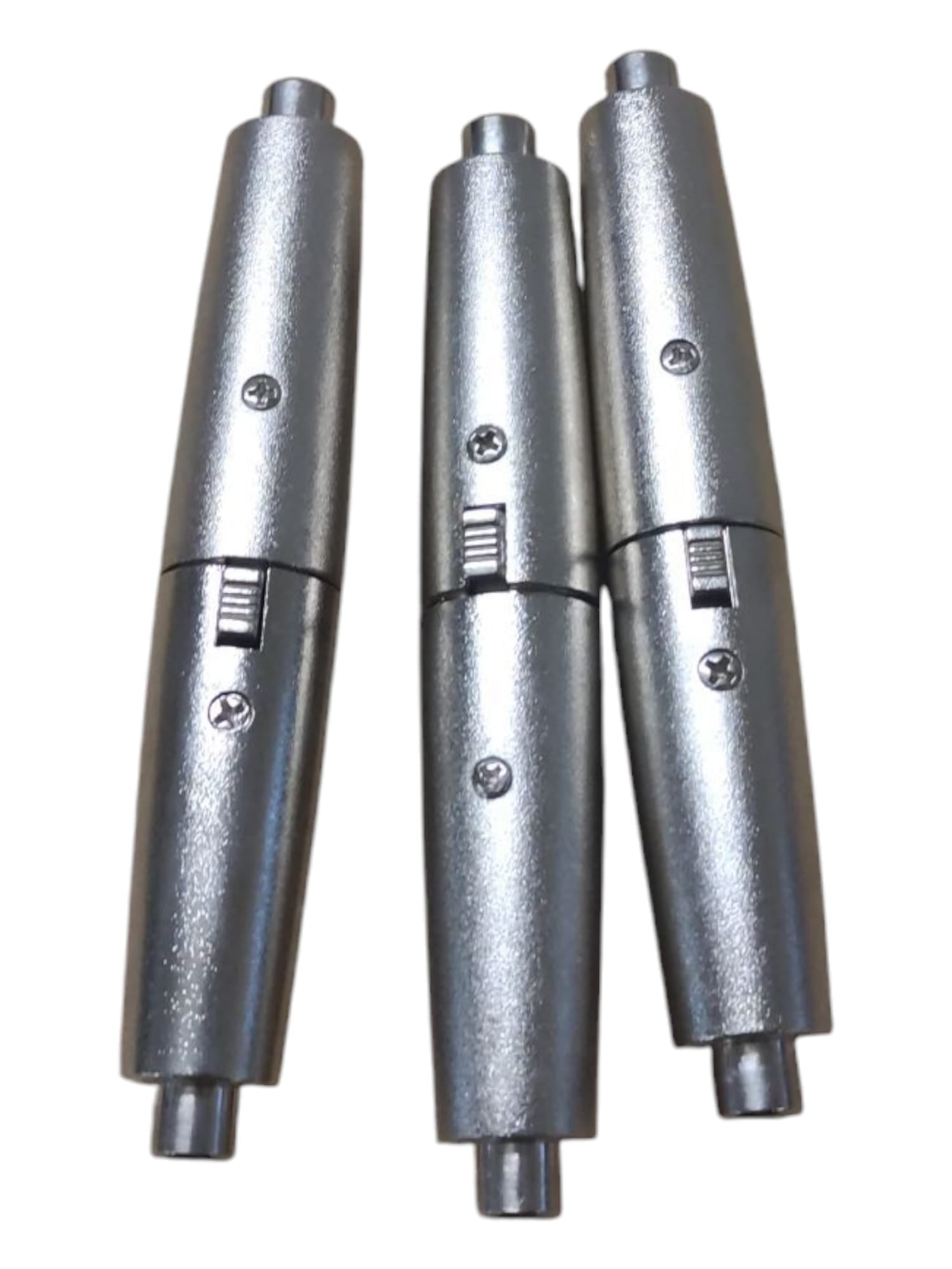 Xiatiaosann Cinch auf XLR 3-Pin Adapter RCA Silber
