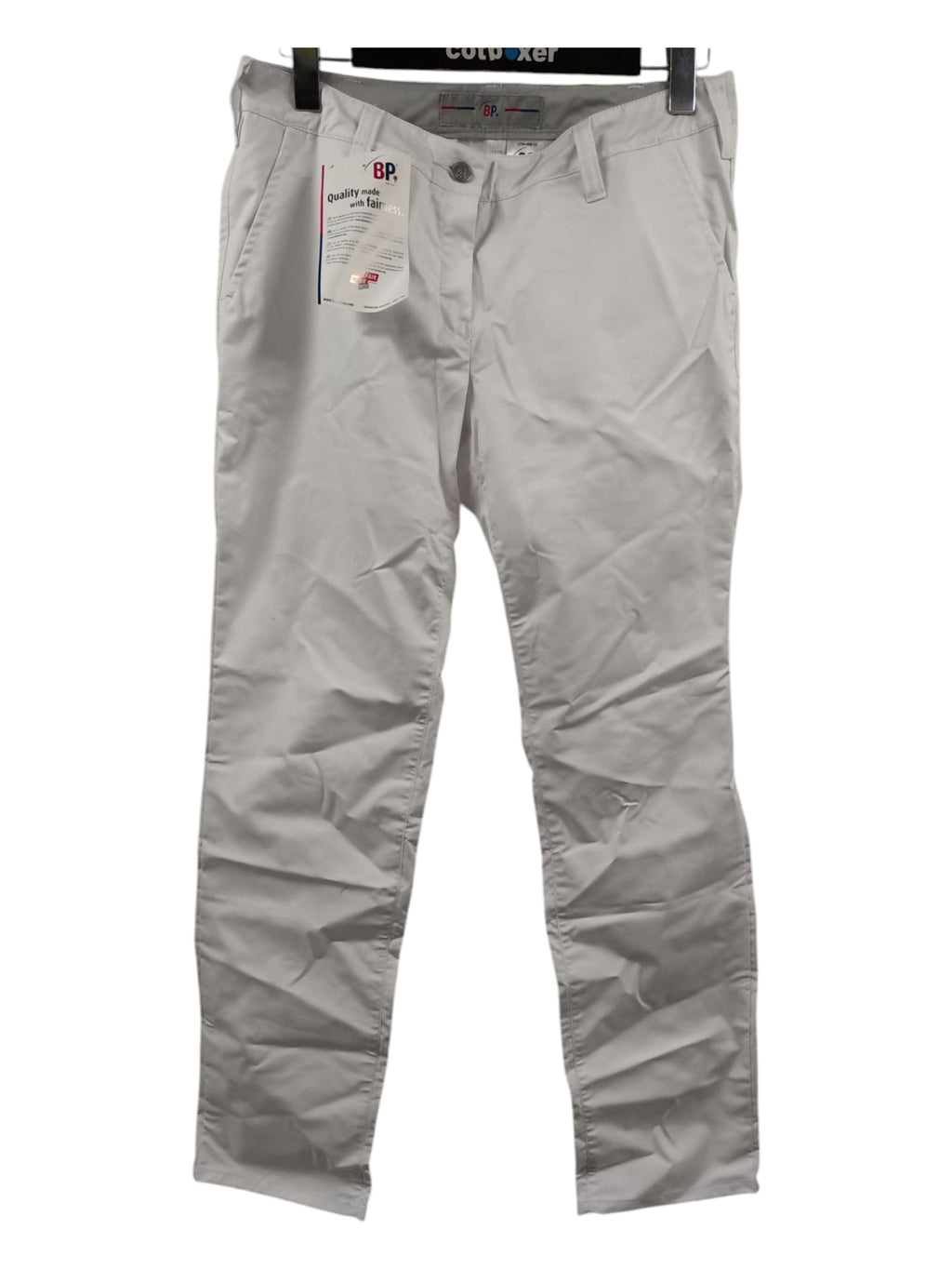 BP Damen Chinos Stretch Mischgewebe Weiß Größe 40