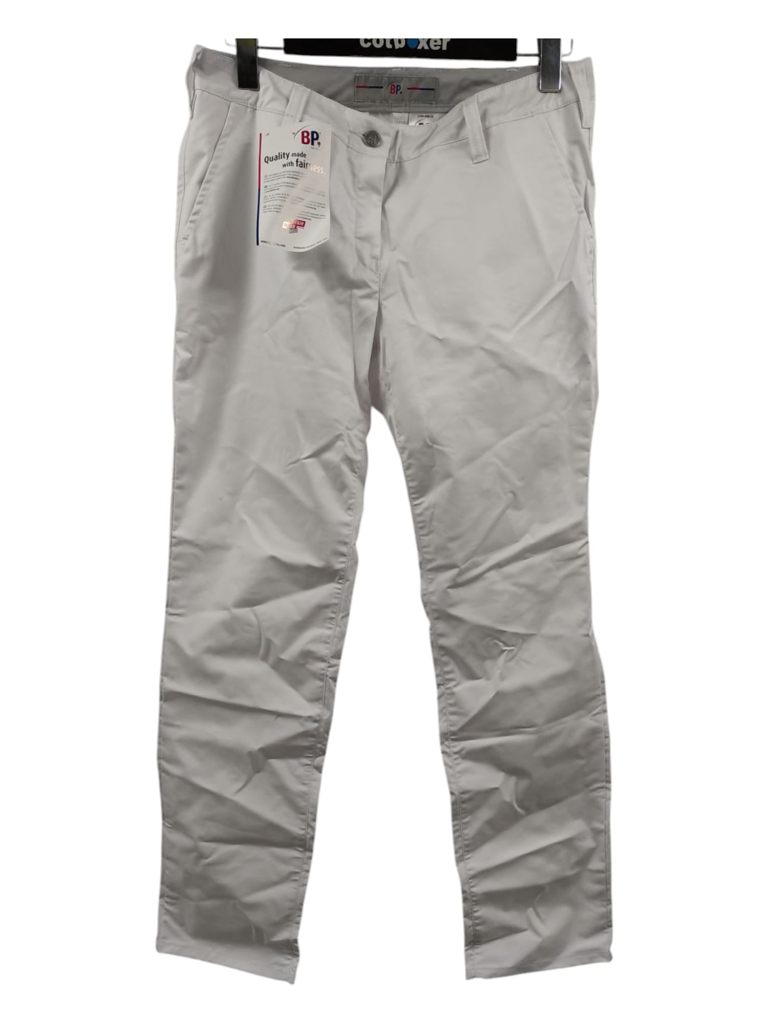 BP Damen Chinos Stretch Mischgewebe Weiß Größe 40