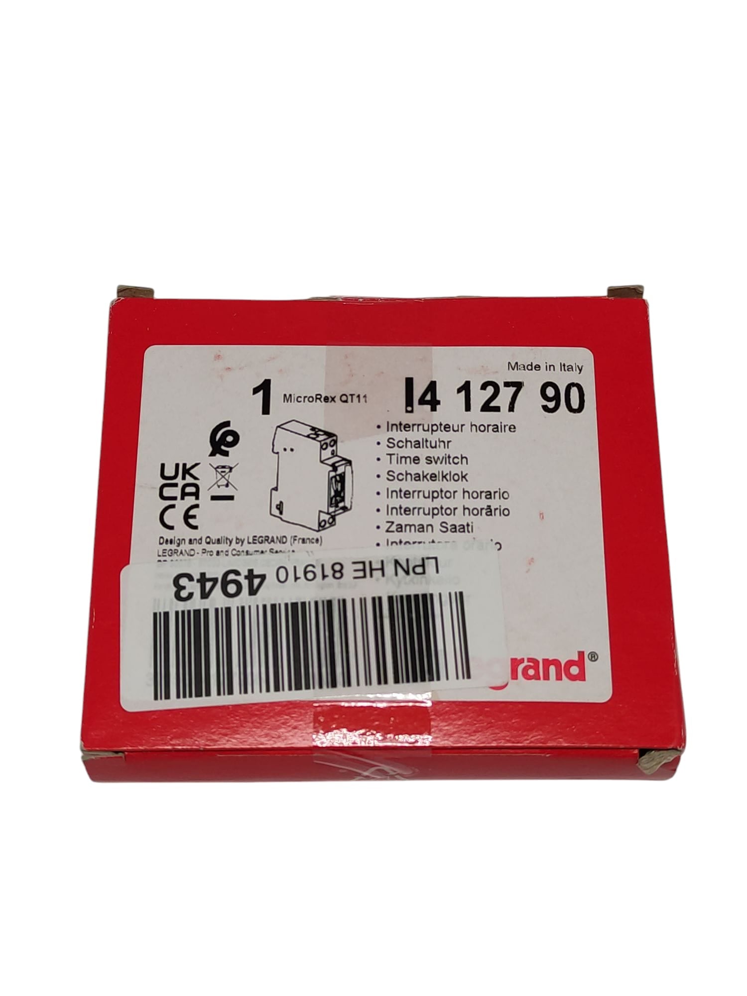 Legrand 412790 MicroRex QT11 Tageszeitschaltuhr Quarz