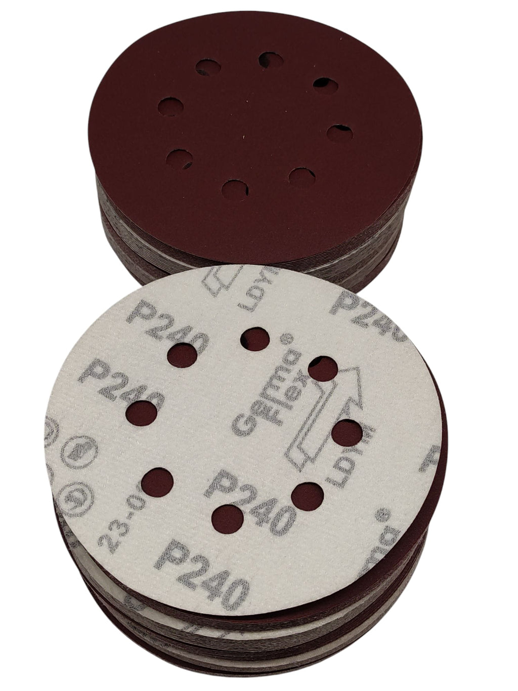 Schleifscheiben 125 mm 8 Loch 240 100 Stück