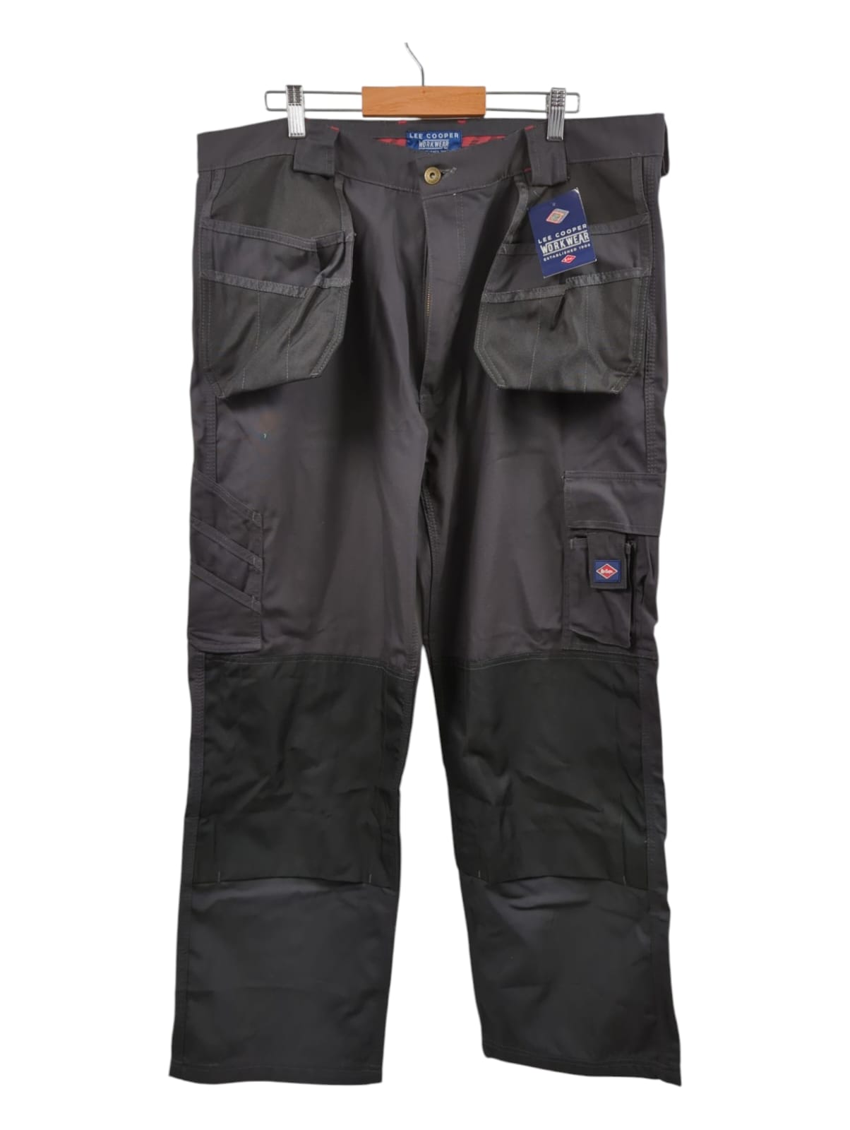 Lee Cooper Men's Trousers with Knee Pads Grey/Black 40