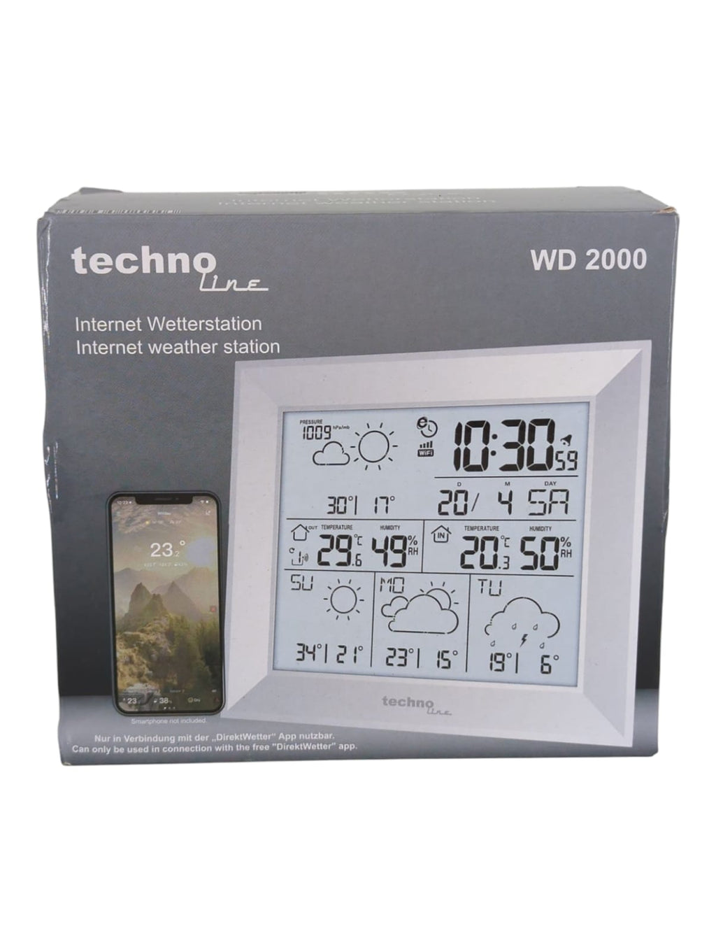 Technoline WD2000 Internet Wetterstation Direkt Wetter