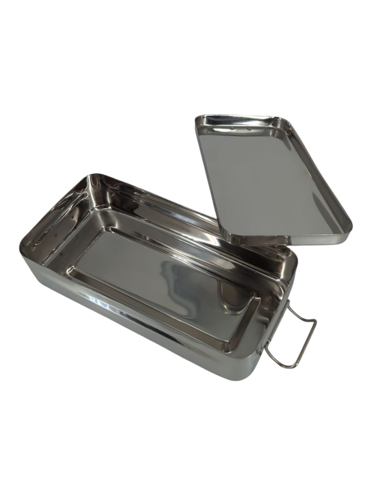 GIMA Edelstahlbox  mit Griffen, 20 x 10 x H 4,5 cm
