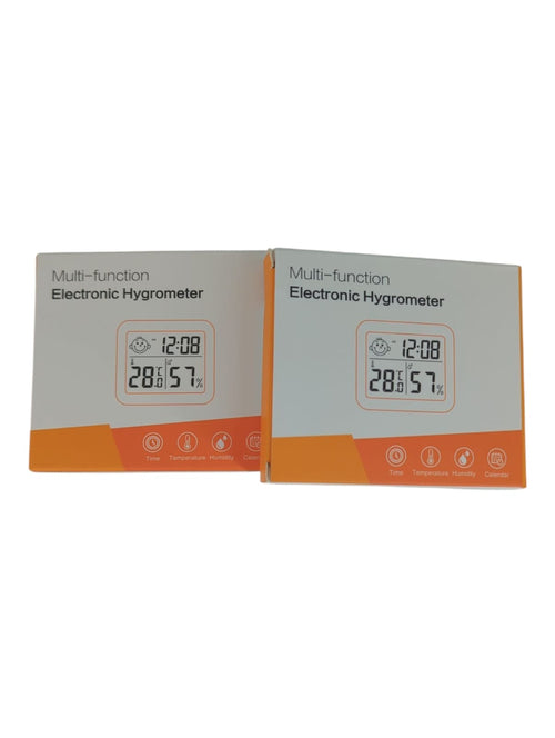 PAIRIER Digital Thermometer LCD Hygrometer Indoor 2 Pack