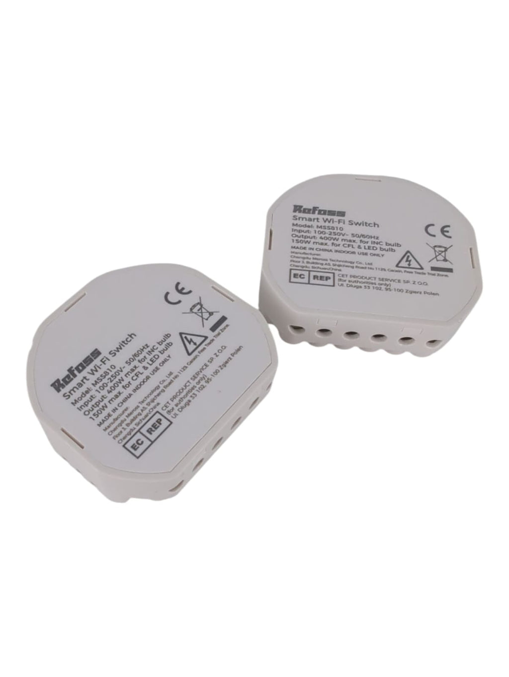Refoss Mini Smart Light Switch HomeKit 2.4GHz 250V 10A