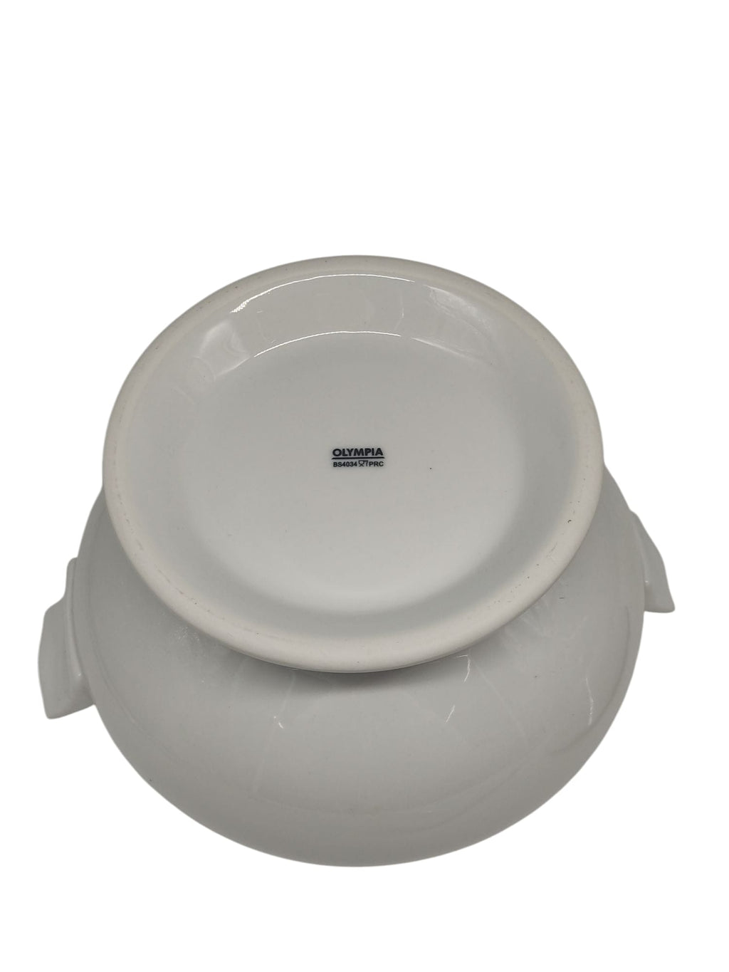 Olympia Whiteware Suppenschüssel mit Kelle 2,5L 227x250 mm