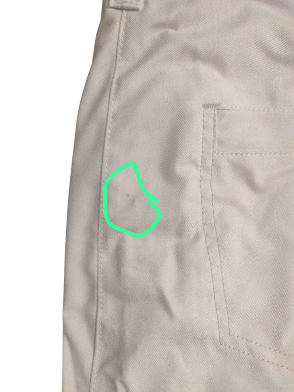 BP Elastic Fabric Trousers Women White Size 40 L Stretch
