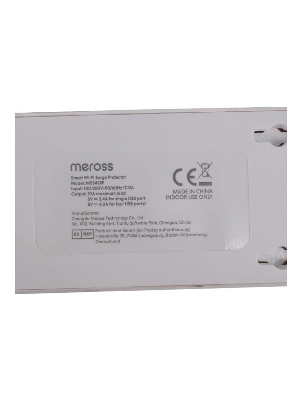 Meross Smart WiFi Extender Steckdosenleiste 3 AC Alexa