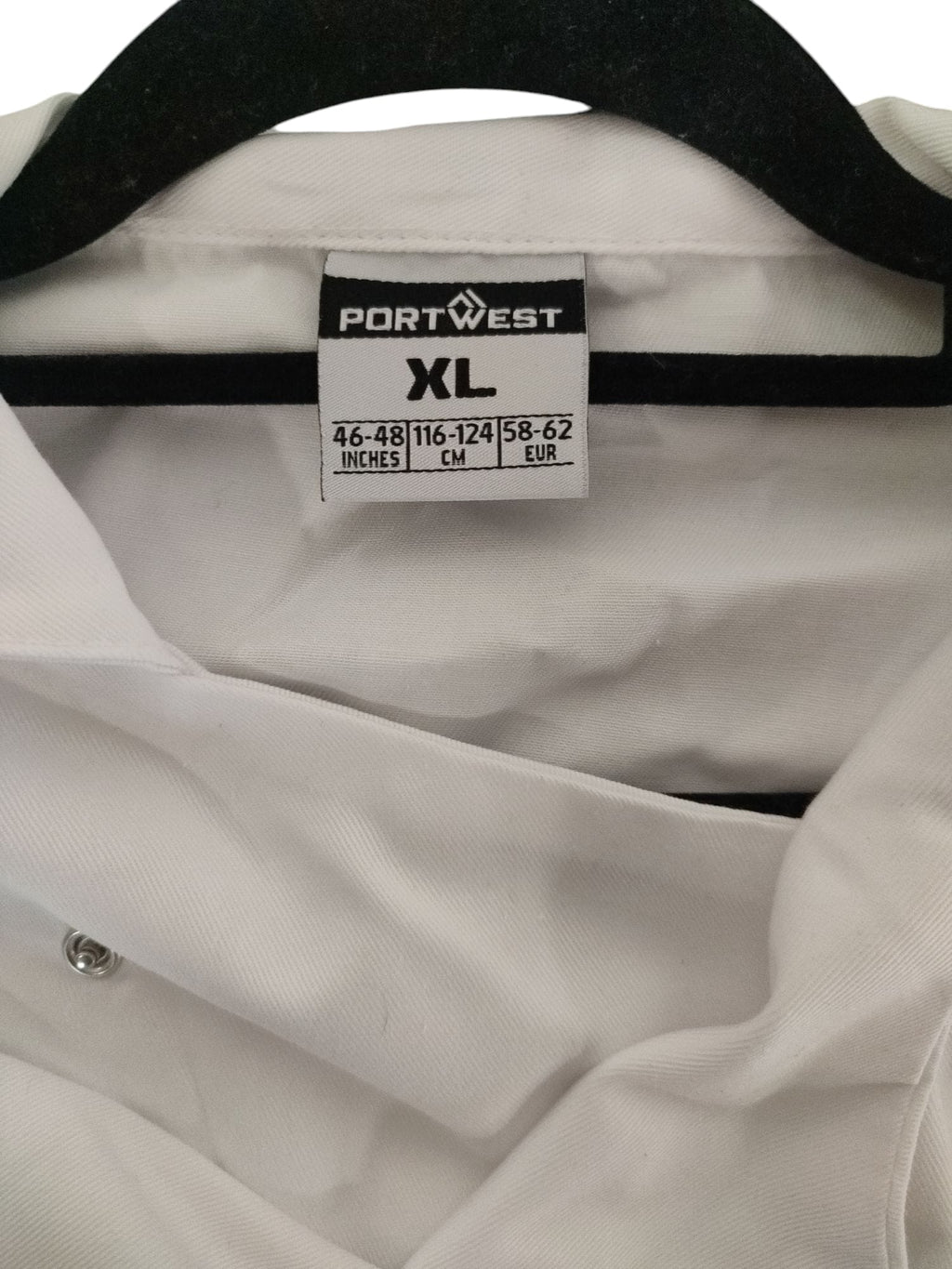 Portwest Cumbria Chef's Jacket, Size XL, white