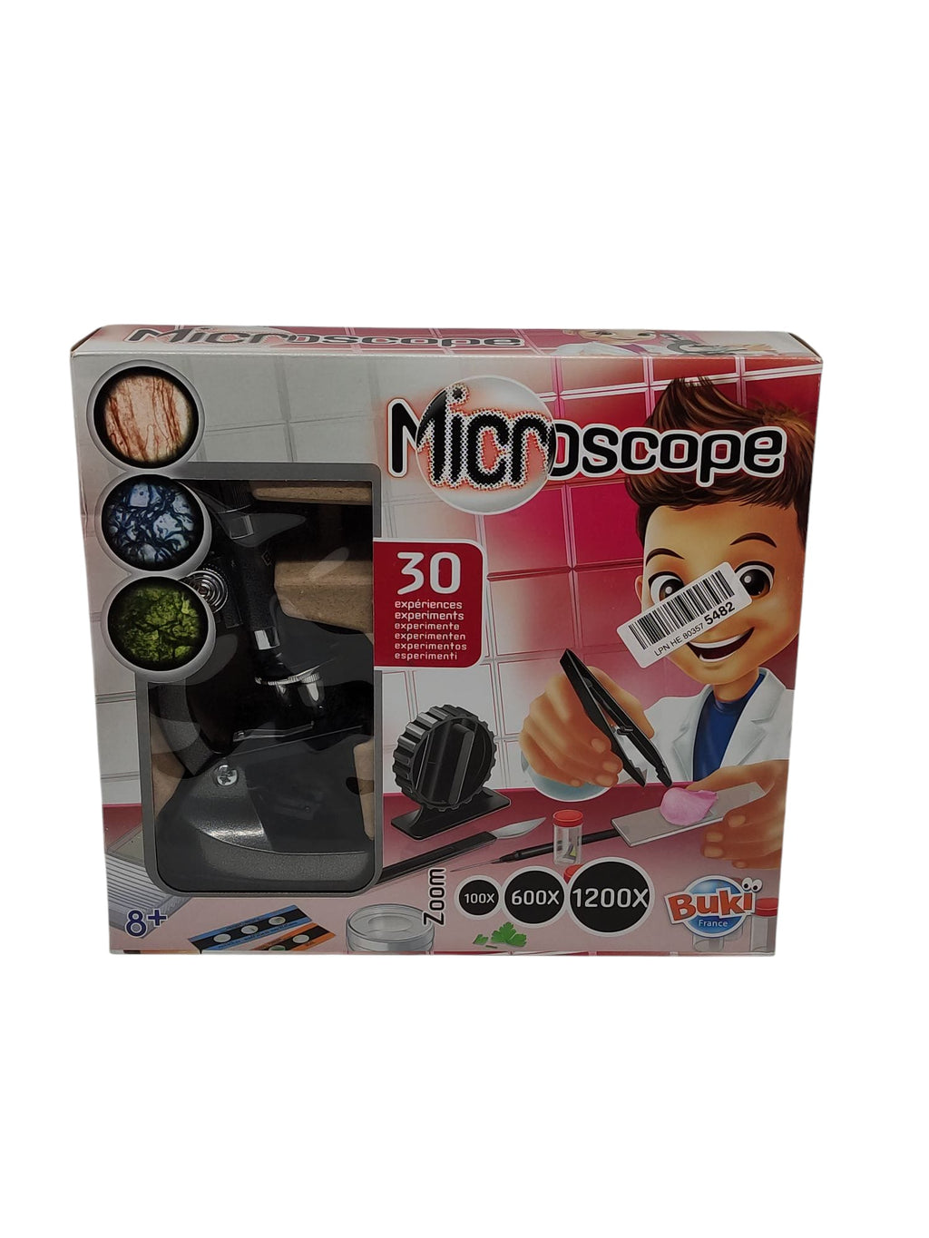 BUKI Mikroskop 30 Experimente schwarz