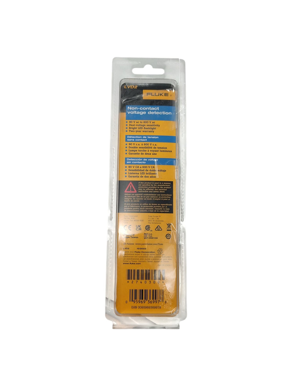 Fluke Spannungsprüfer AC 90-600V Elektriker-Schraubendreher