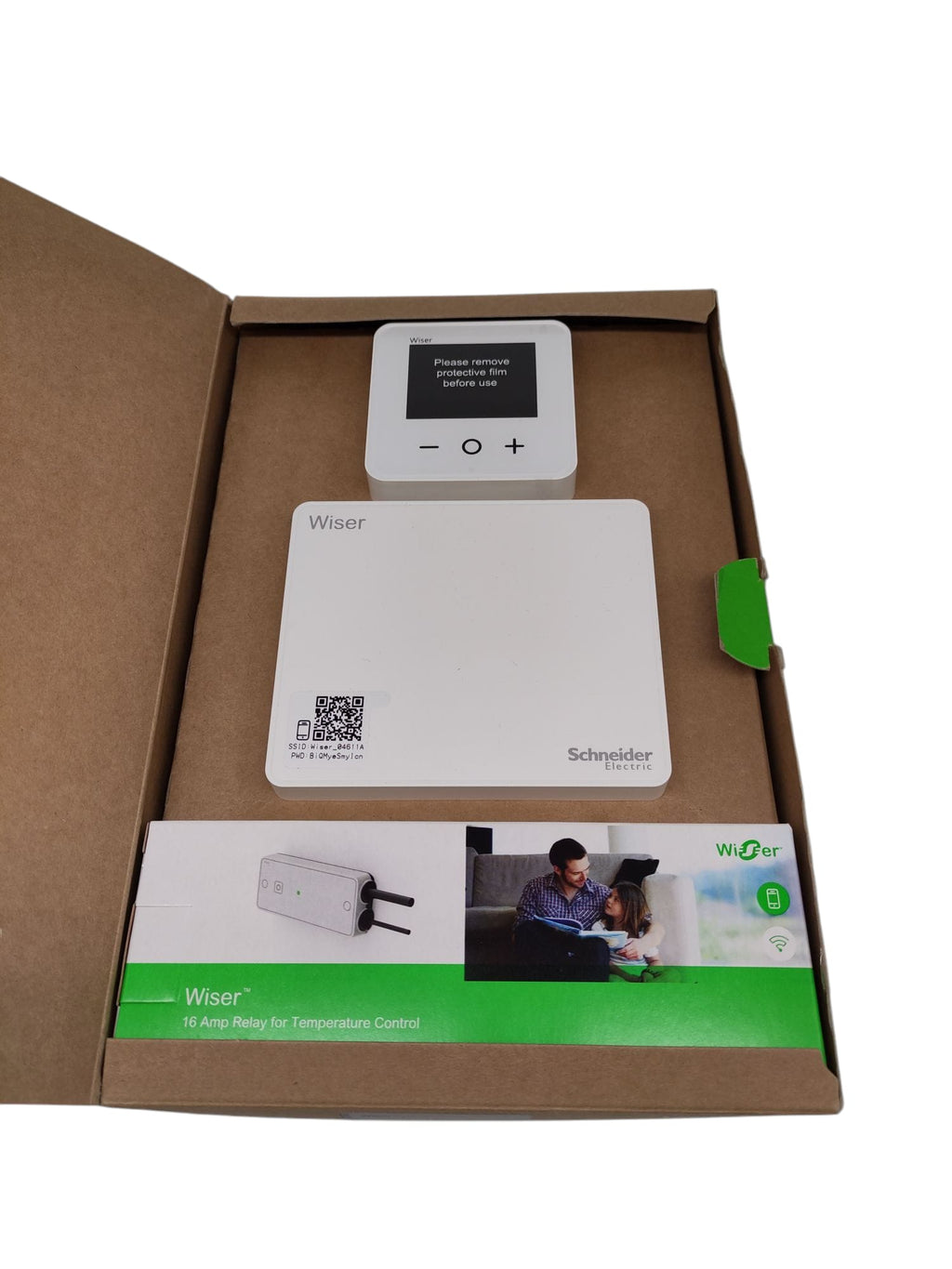 Schneider Electric Wiser Kit Thermostat für elektrische Heizkörper, weiß