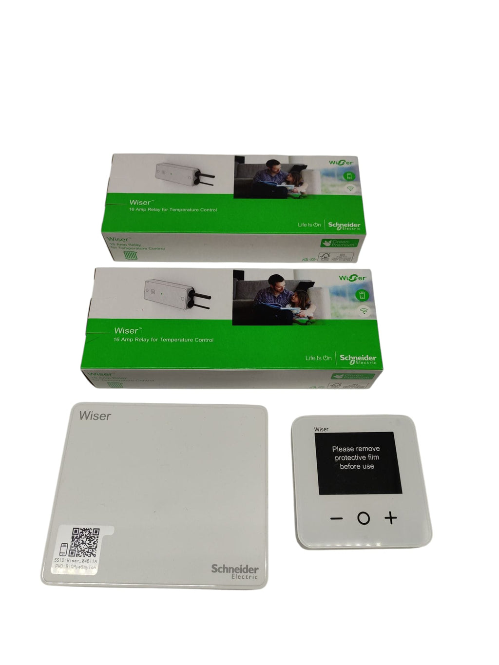 Schneider Electric Wiser Kit Thermostat für elektrische Heizkörper, weiß
