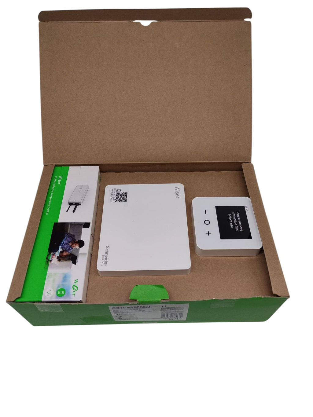 Schneider Electric Wiser Kit Thermostat für elektrische Heizkörper, weiß