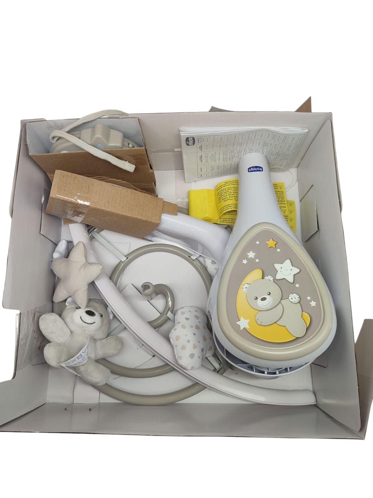 Chicco Next2Dreams Baby-Mobile 3-in-1 Spieluhr Lichtprojektor Beige