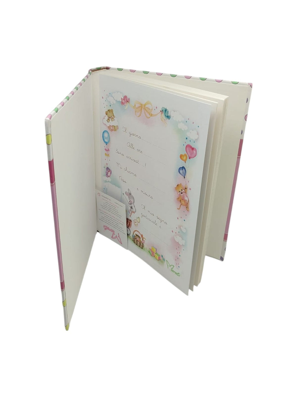 Fotoalbum Geburt Mädchen rosa mit Tagebuch 23x30 cm 56 Seiten