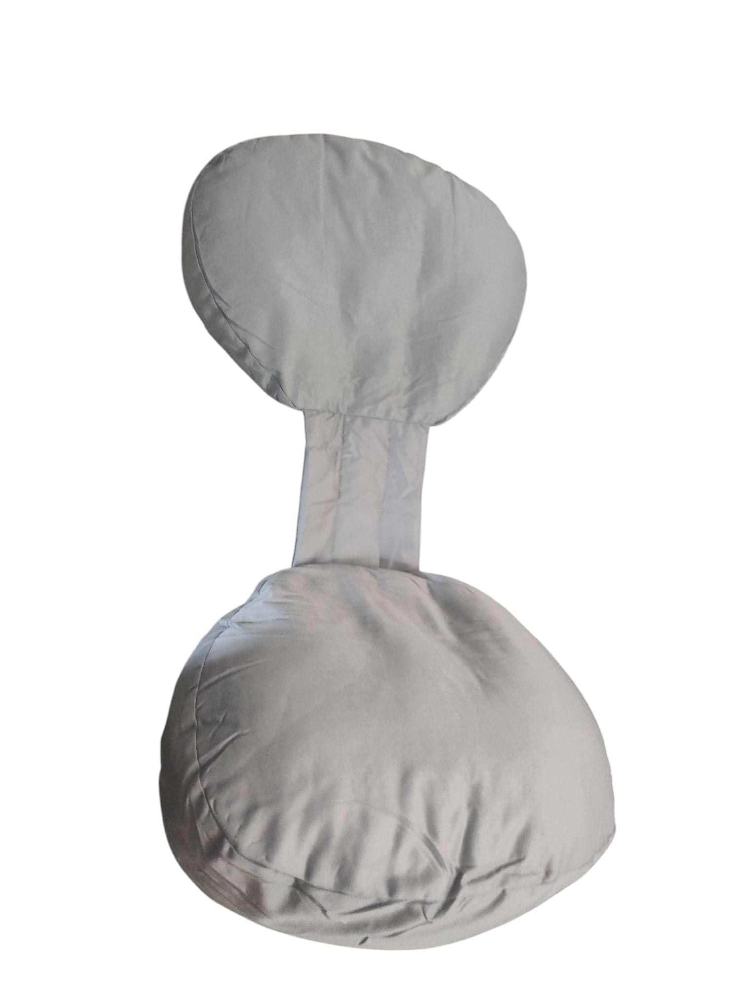 BabybeFun Parent Schwangerschaftskissen 70 x 40 x 12 cm Hellgrau