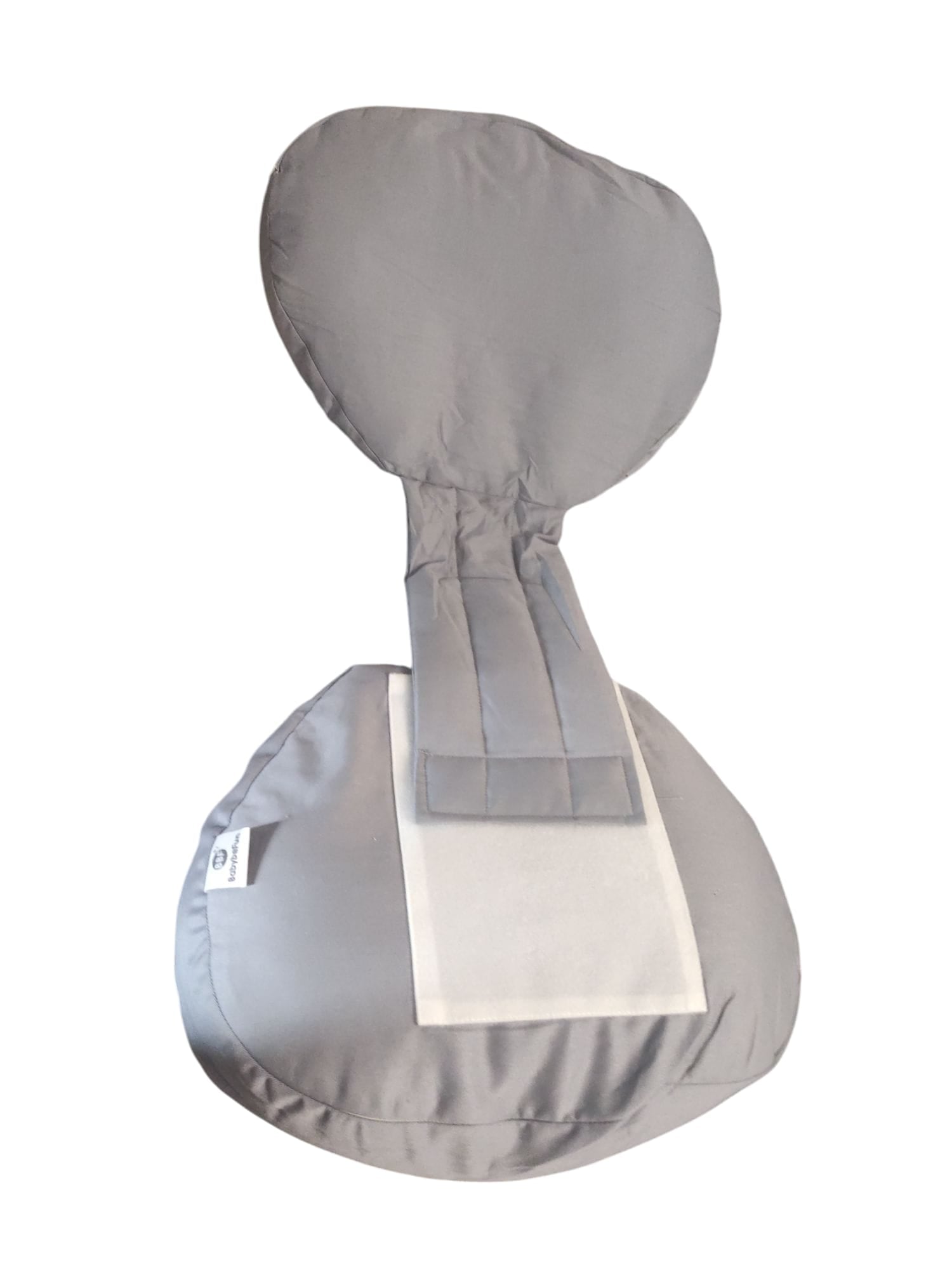 BabybeFun Parent Schwangerschaftskissen 70 x 40 x 12 cm Hellgrau