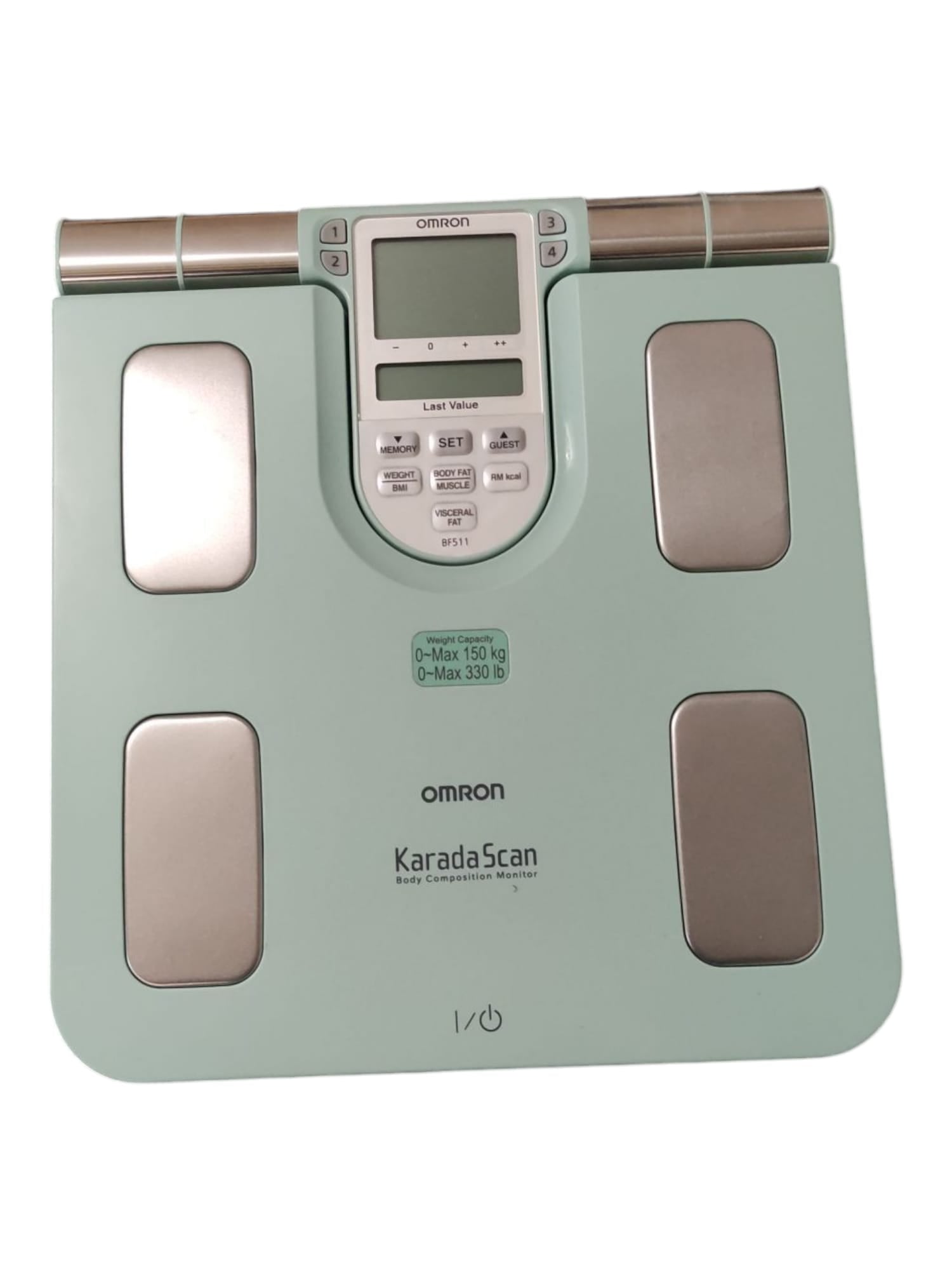 OMRON BF511 Körperanalysegerät Körperfettwaage Hand Fußsensoren