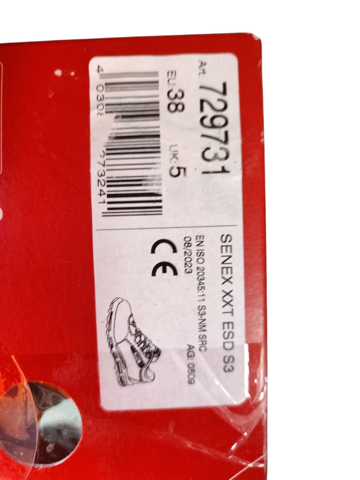ELTEN SENEX XXT Sicherheitsschuhe ESD S3 schwarz/rot 38
