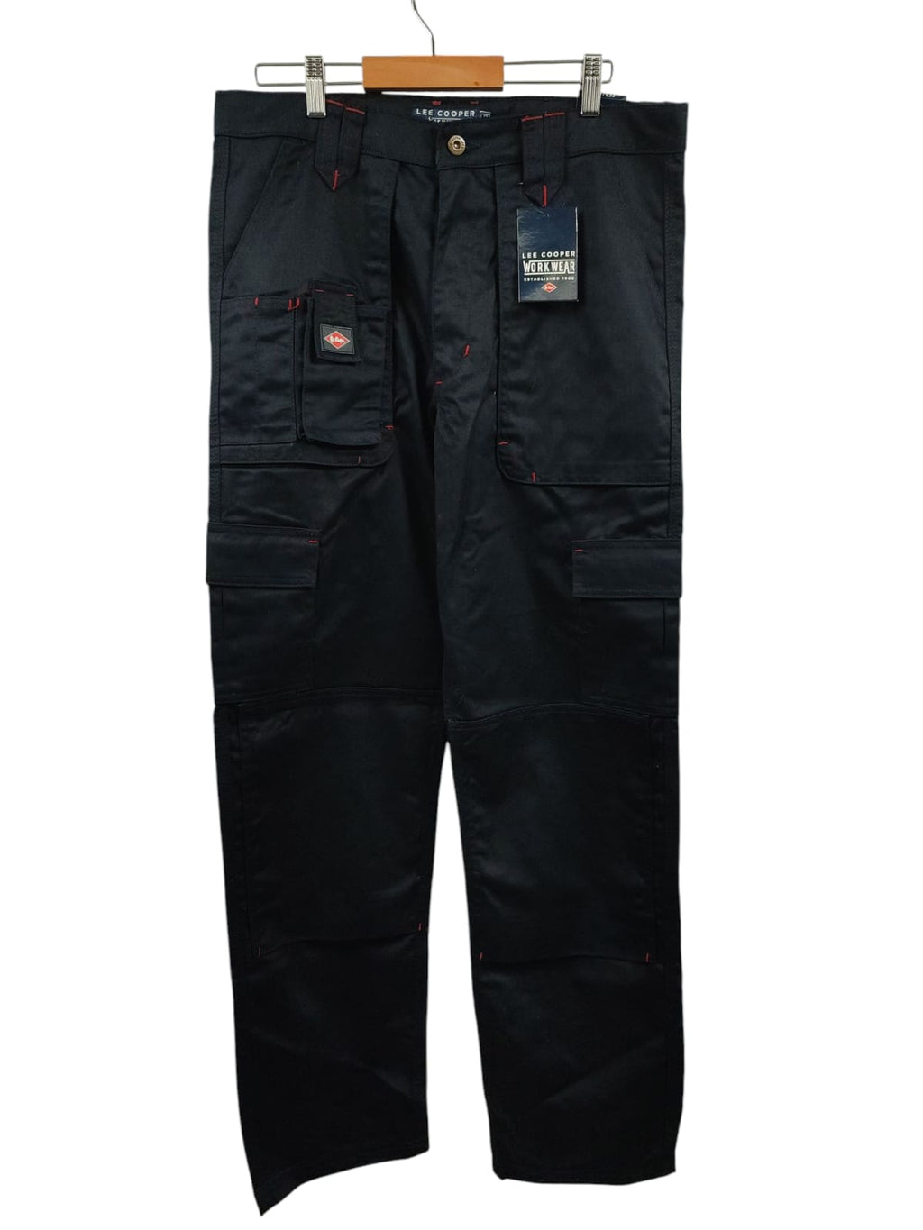 Lee Cooper LCPNT206 Cargo Trousers Men's Multi Pocket 34W/33L Navy