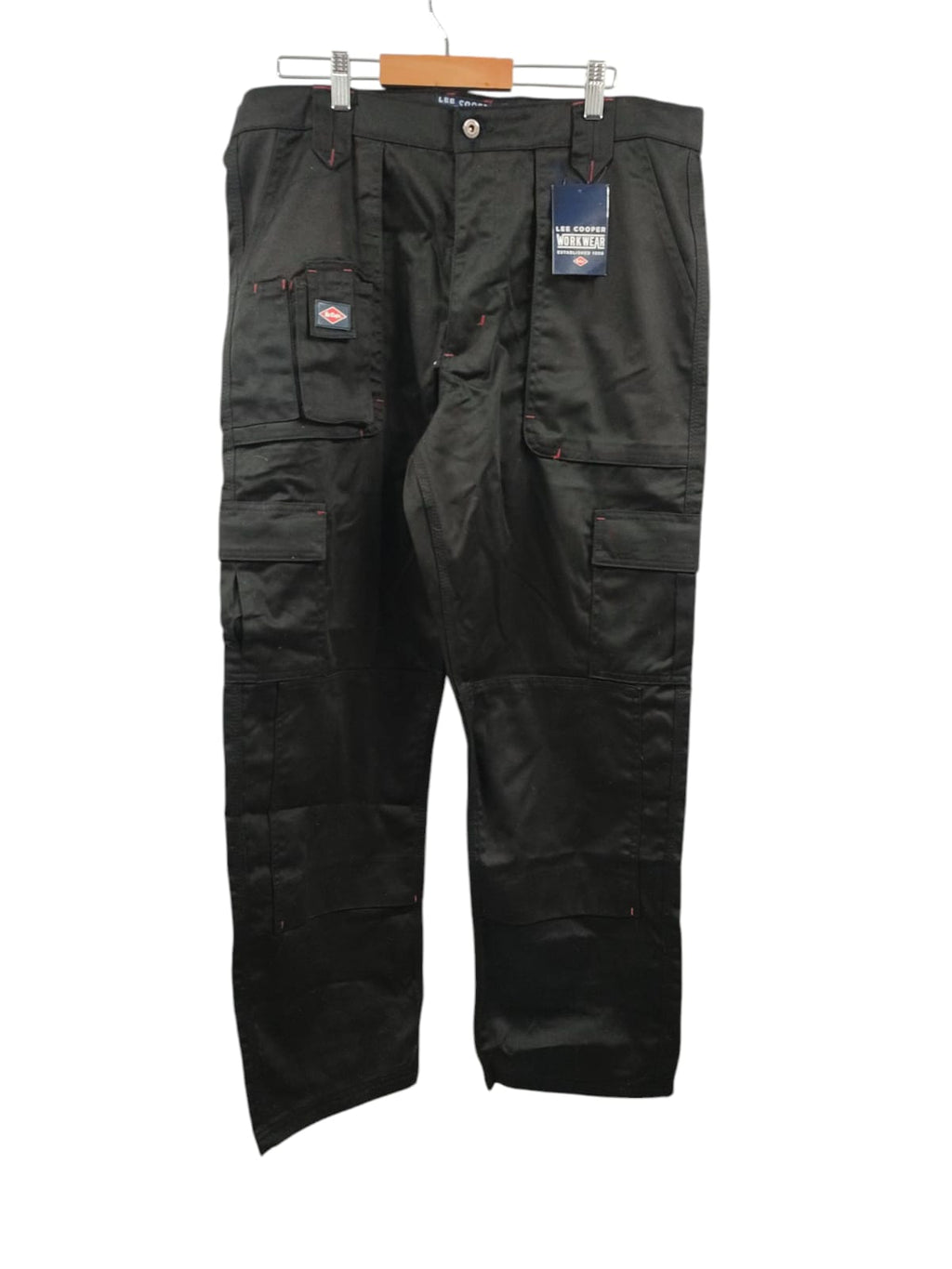 Lee Cooper LCPNT206 Workwear Cargo Trousers Men's Black 38W/31L