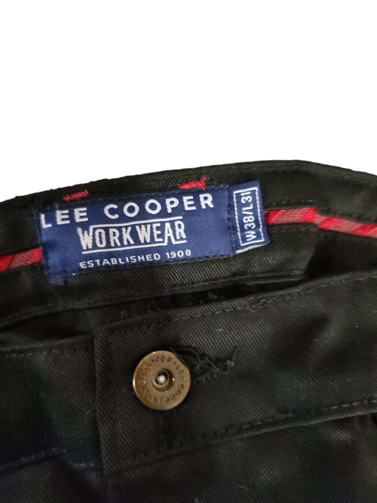 Lee Cooper LCPNT206 Workwear Cargo Trousers Men's Black 38W/31L