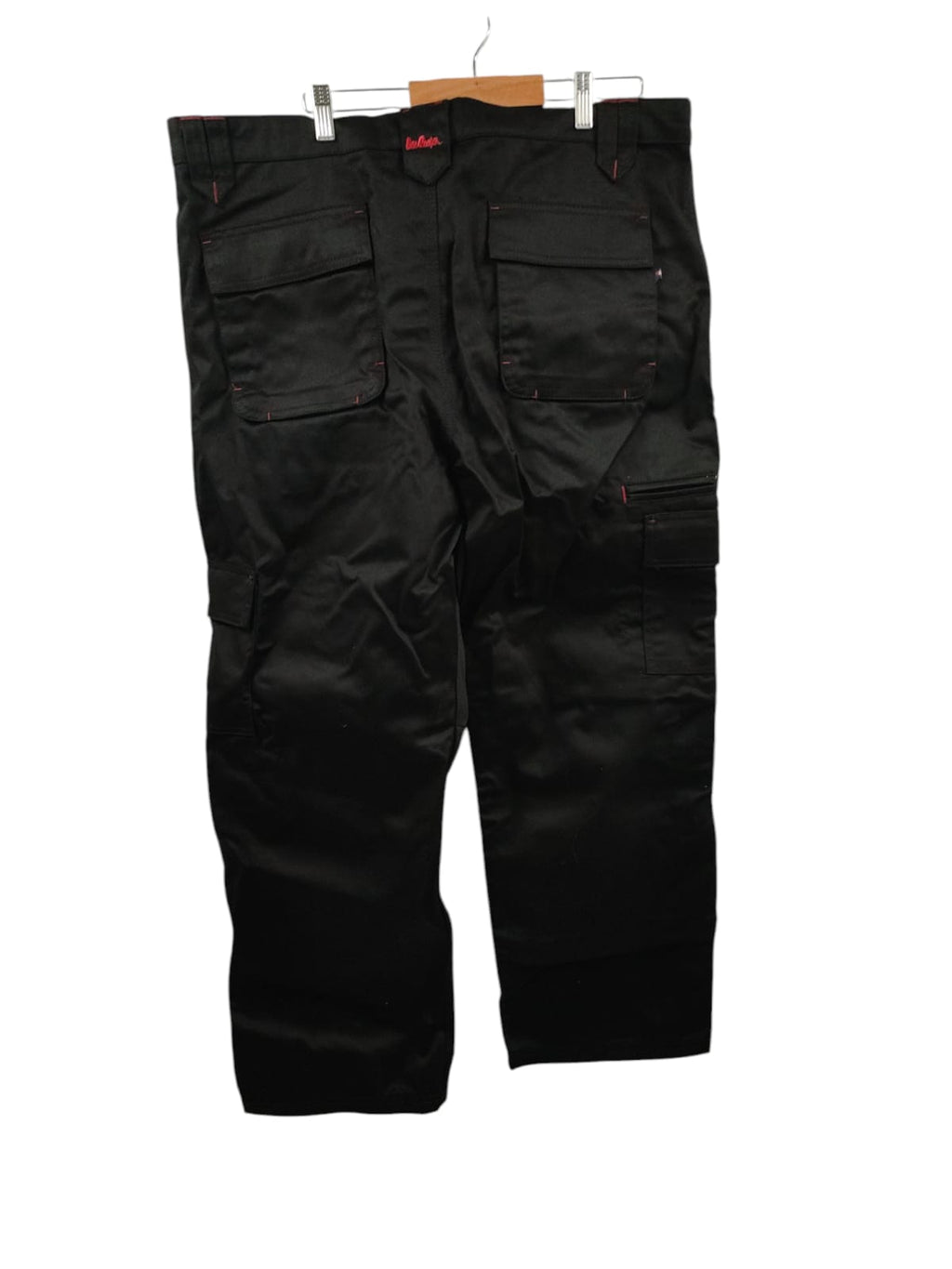 Lee Cooper LCPNT206 Arbeitshose Herren Schwarz 40W/29L Multi Pocket Cargohose