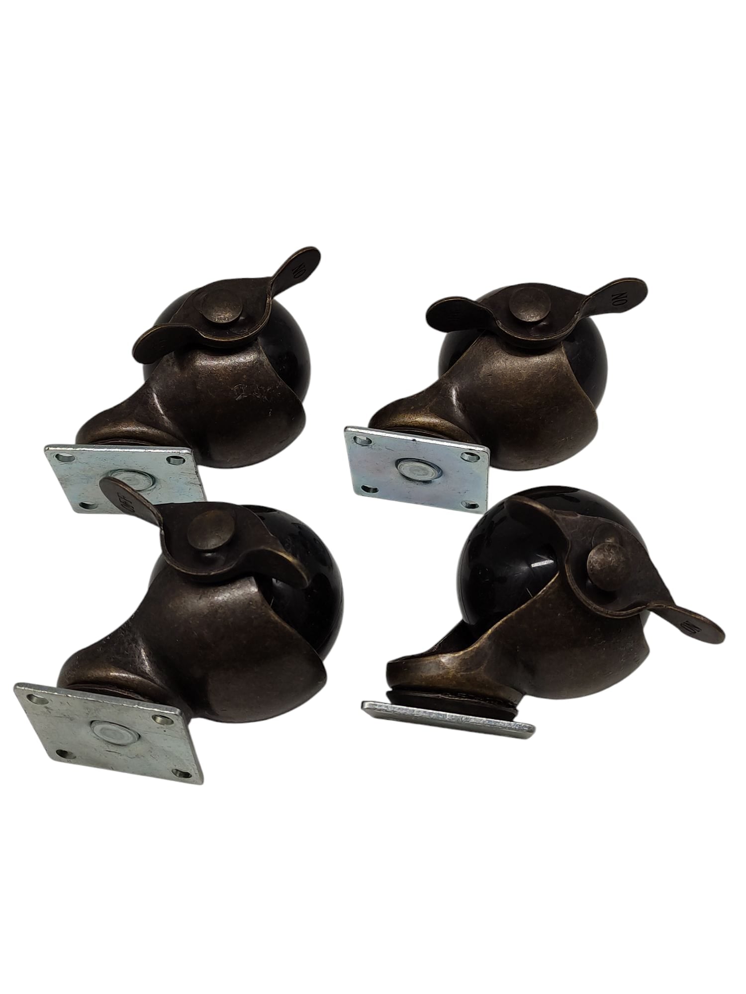 DICASAL Ball Transfer Units with Brake 50mm 4 Pieces Gold