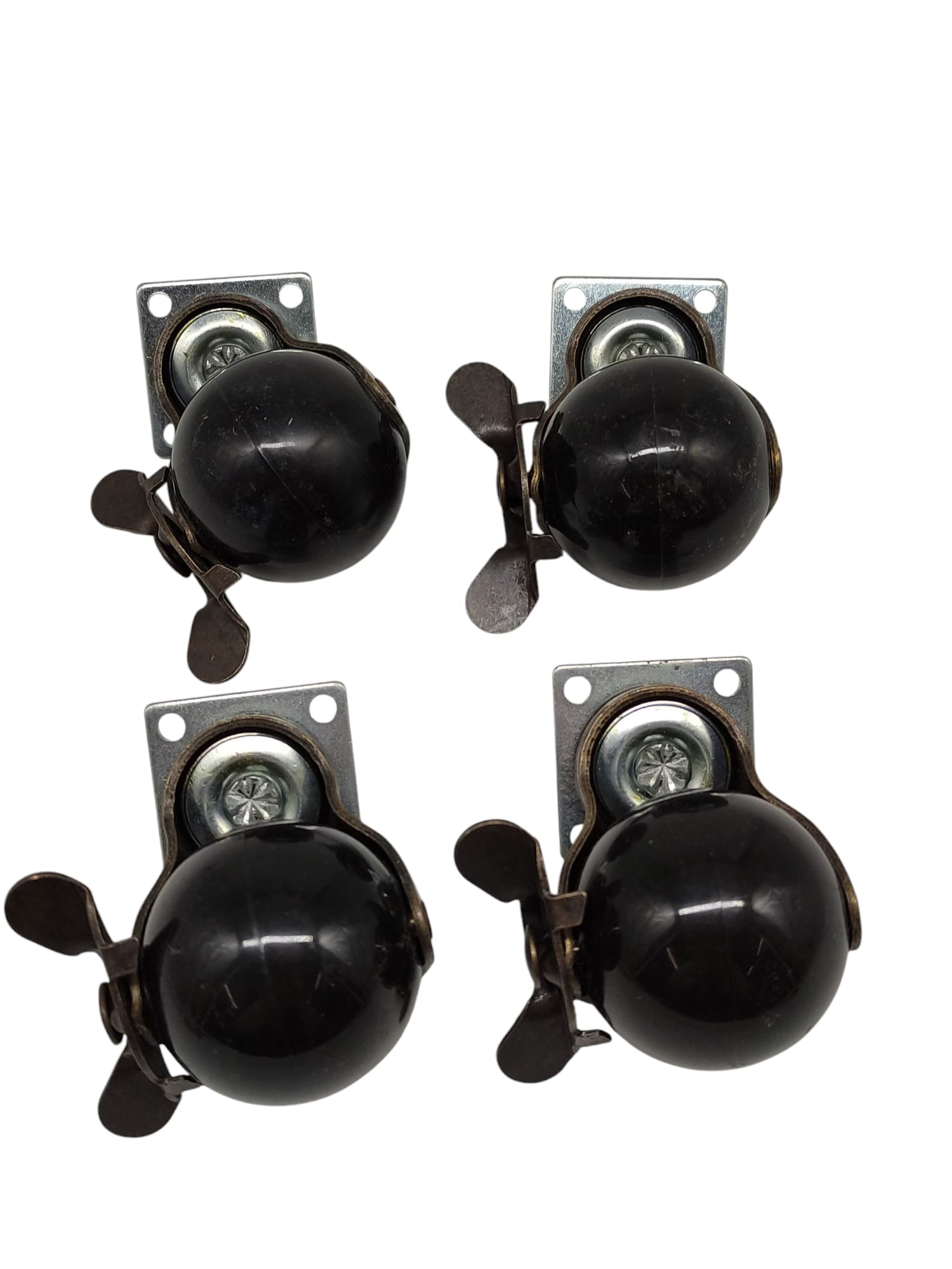 DICASAL Ball Transfer Units with Brake 50mm 4 Pieces Gold