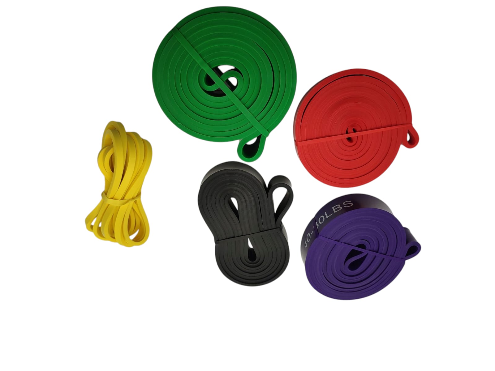 FitBeast Trainingsset Gummibänder 5 Stufen