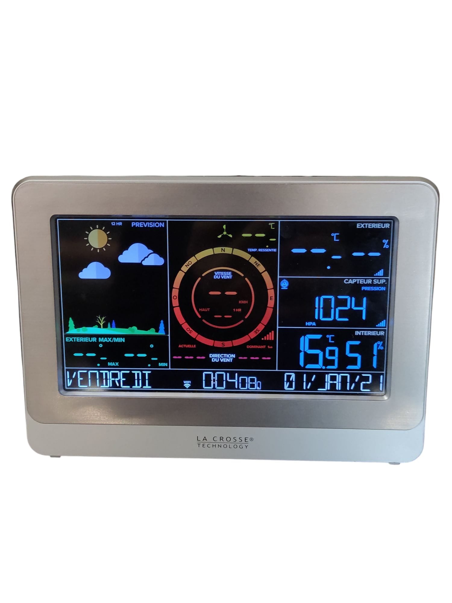 La Crosse Technology Professional Wi-Fi Weather Station White/Silver