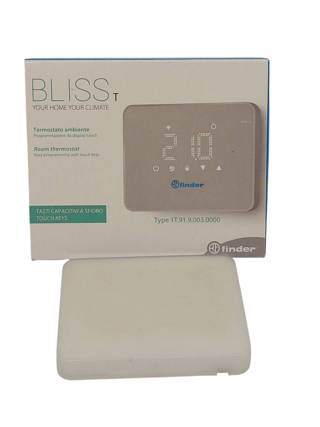 Finder Series 1T Digital Thermostat Summer Winter White