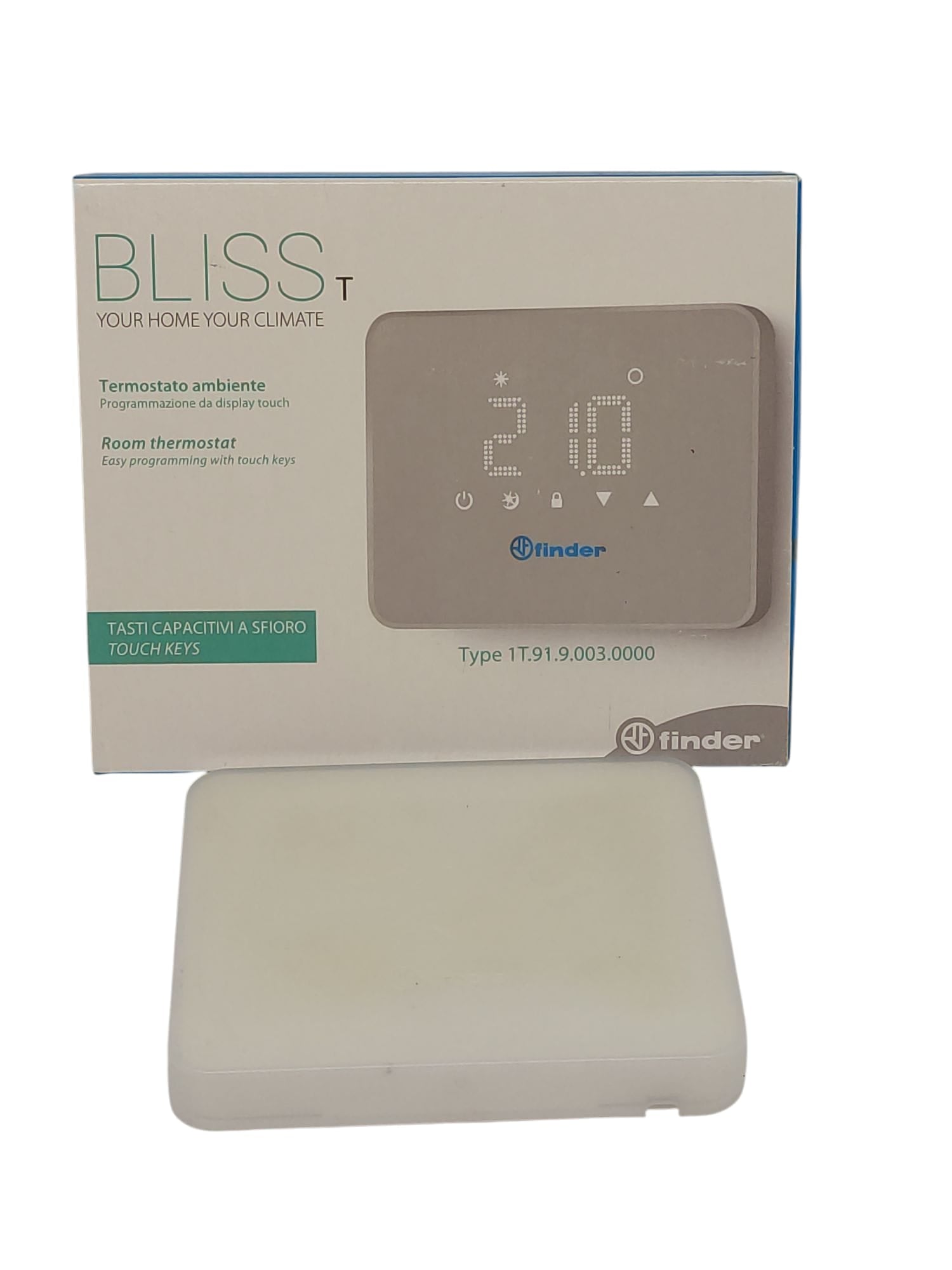 Finder Series 1T Digital Thermostat Summer Winter White