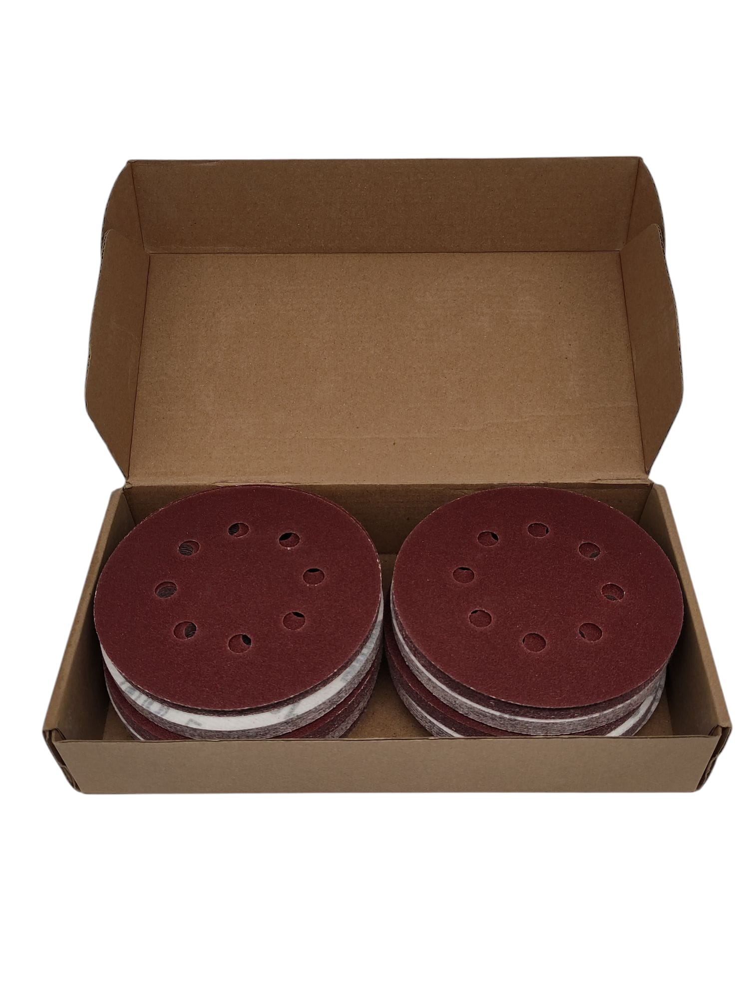 Schleifscheiben 125 mm 8 Löcher Körnung 100 Schleifpapier 100 Stück