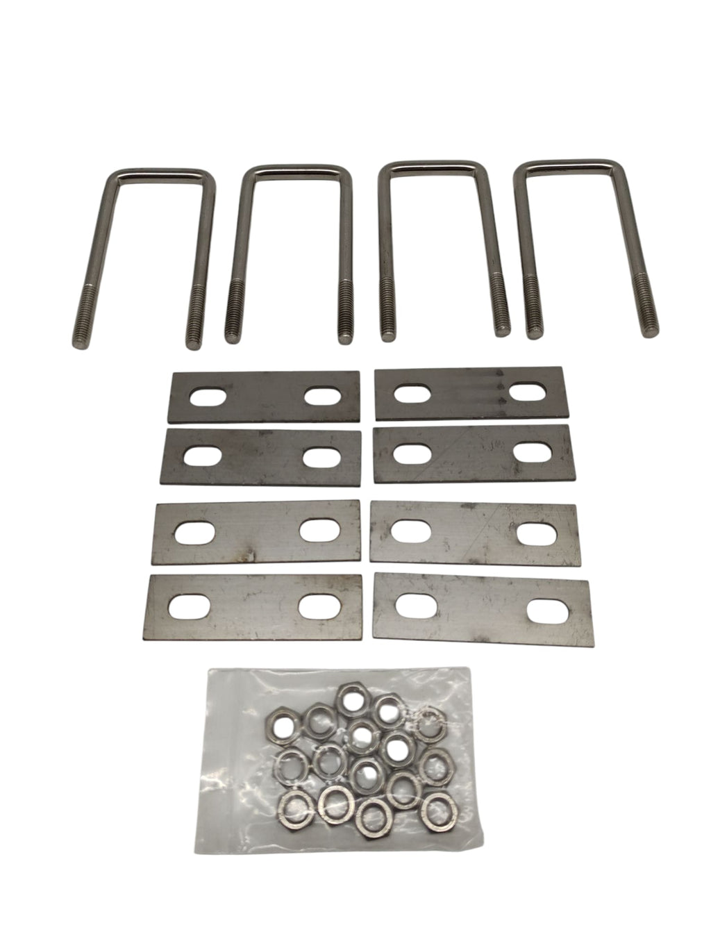 U-Bolzen M8 Edelstahl mit Mutter Unterlegscheiben 50x60 mm
