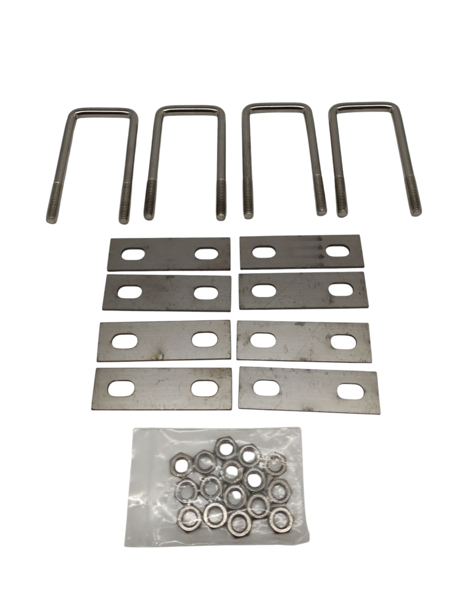 U-Bolzen M8 Edelstahl mit Mutter Unterlegscheiben 50x60 mm