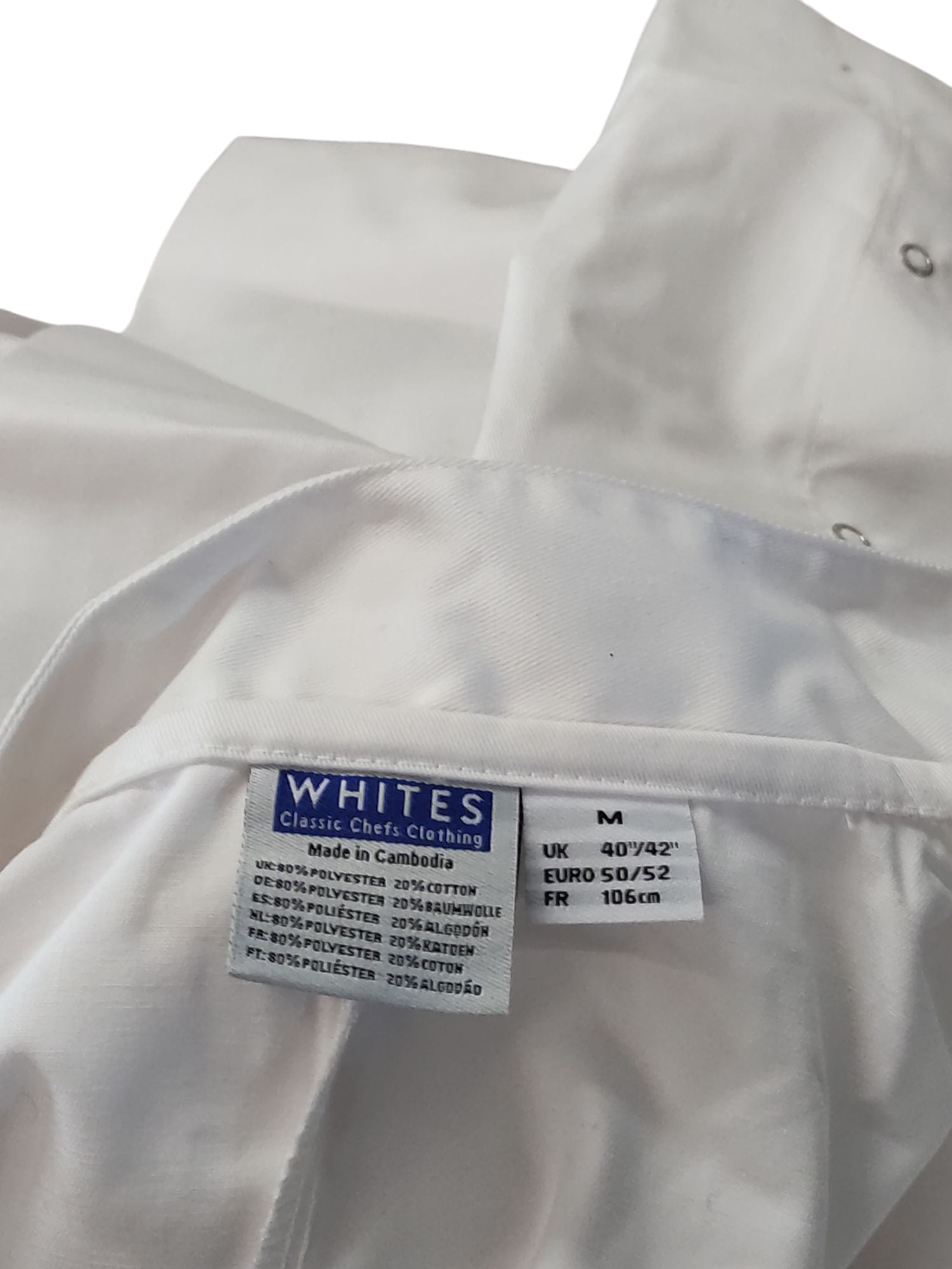 Whites Chefs Clothing Vegas Kochjacke Weiß Größe M