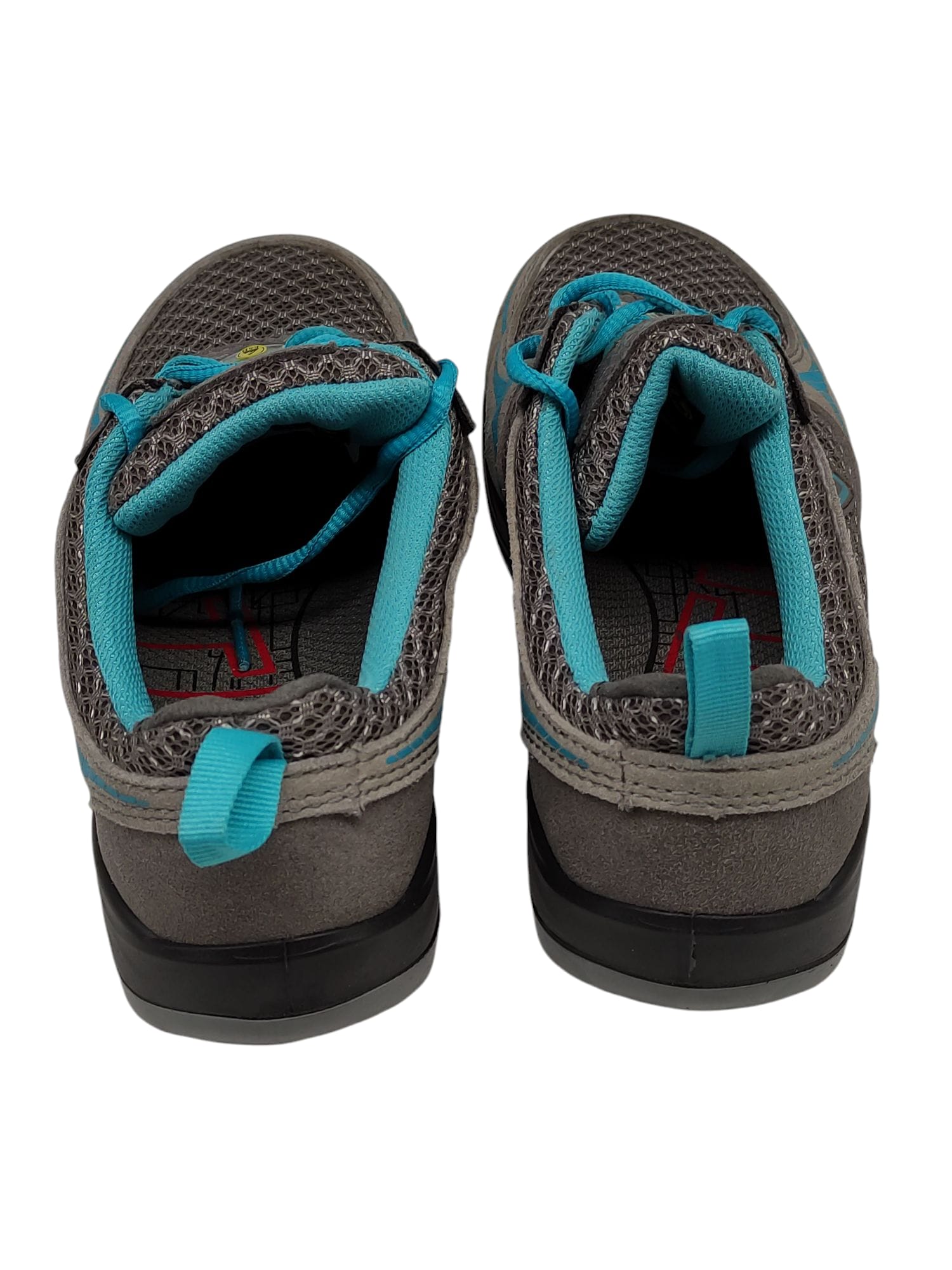 Elten Mila Aqua Low ESD S1 Damen Sicherheitsschuhe Grau/Türkis 36