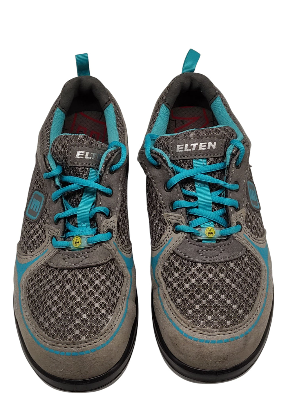 Elten Mila Aqua Low ESD S1 Damen Sicherheitsschuhe Grau/Türkis 36
